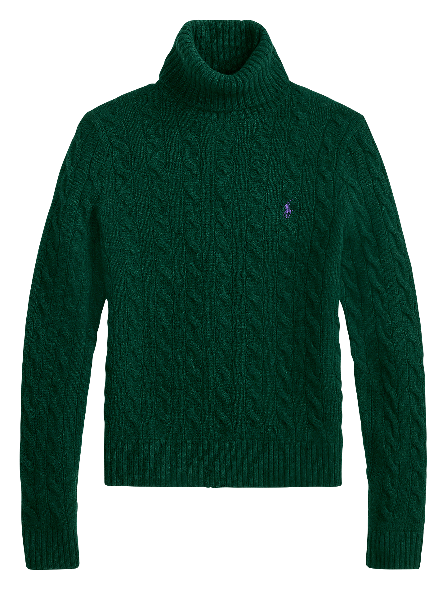 Wool and cashmere turtleneck sweater POLO RALPH LAUREN Green