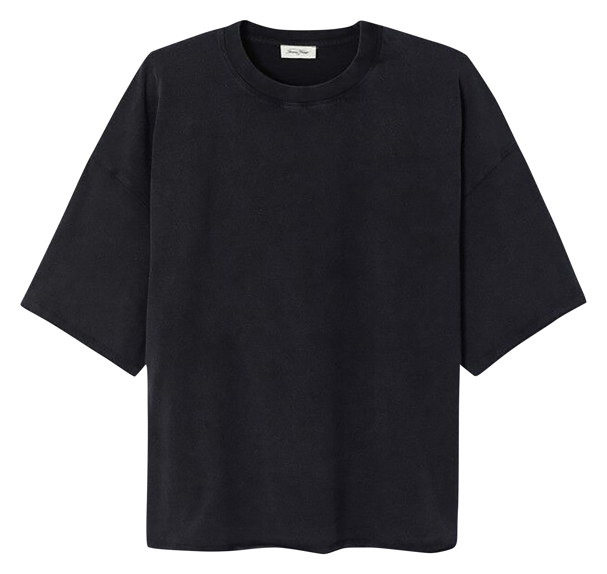 Straight cotton T-shirt AMERICAN VINTAGE Black