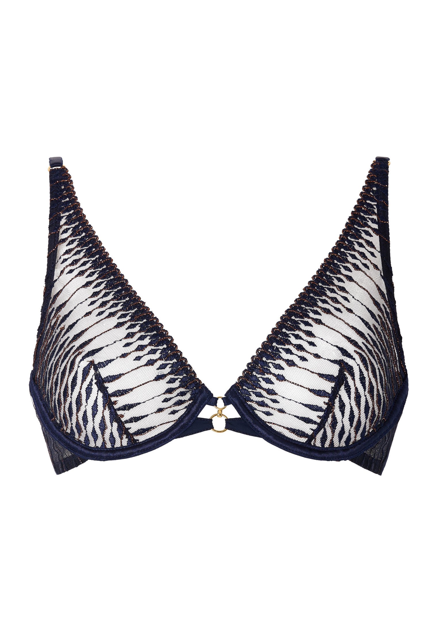 Underwired triangle bra AUBADE Blue