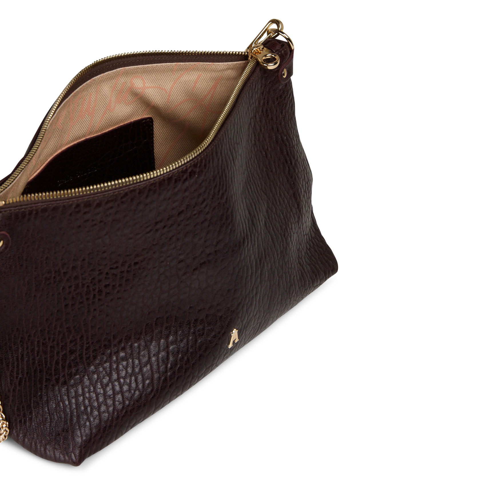 Lamsleren schoudertas | Zwart CRAIE STUDIO Dames