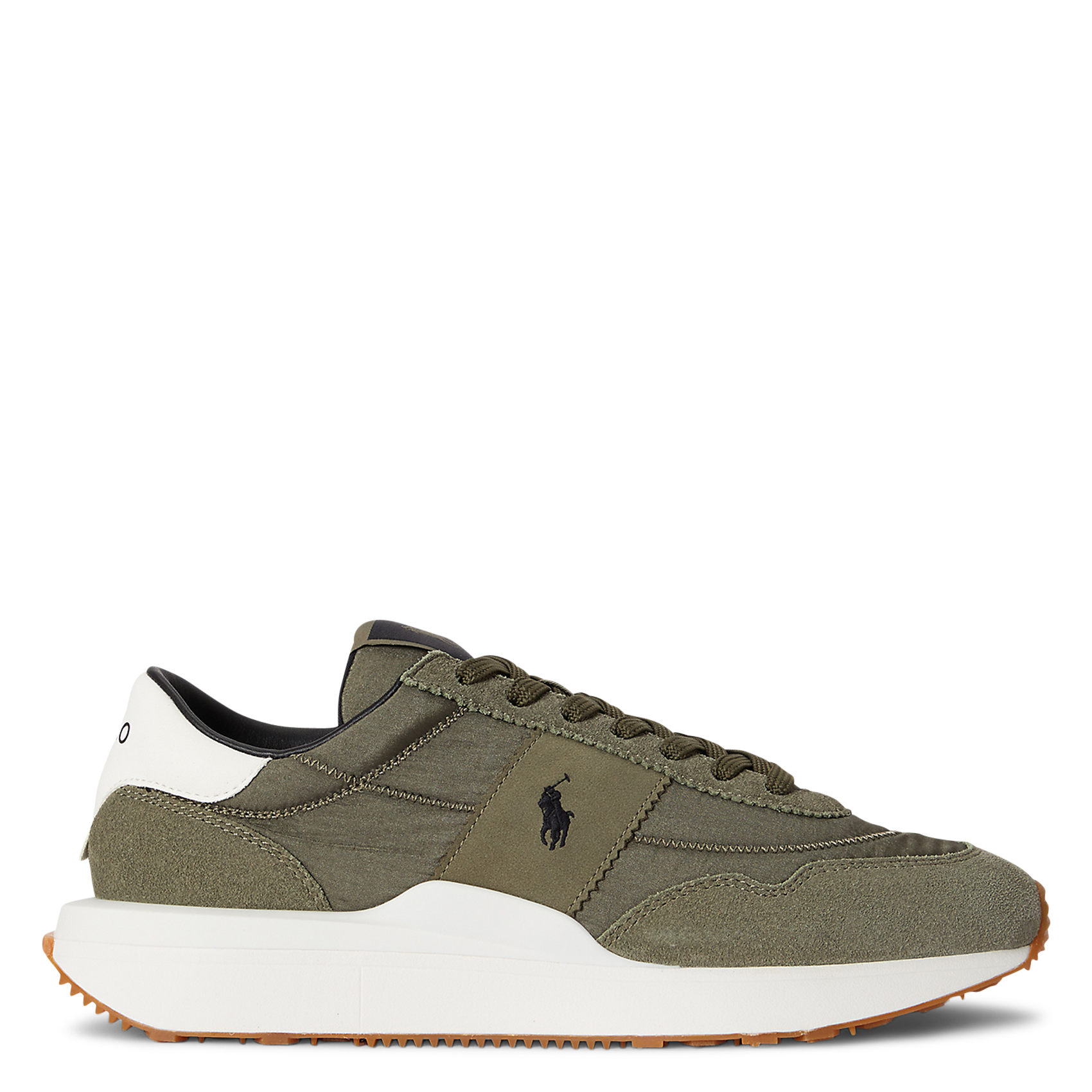 Niedrige Sneaker aus Leder-Mix POLO RALPH LAUREN Grun