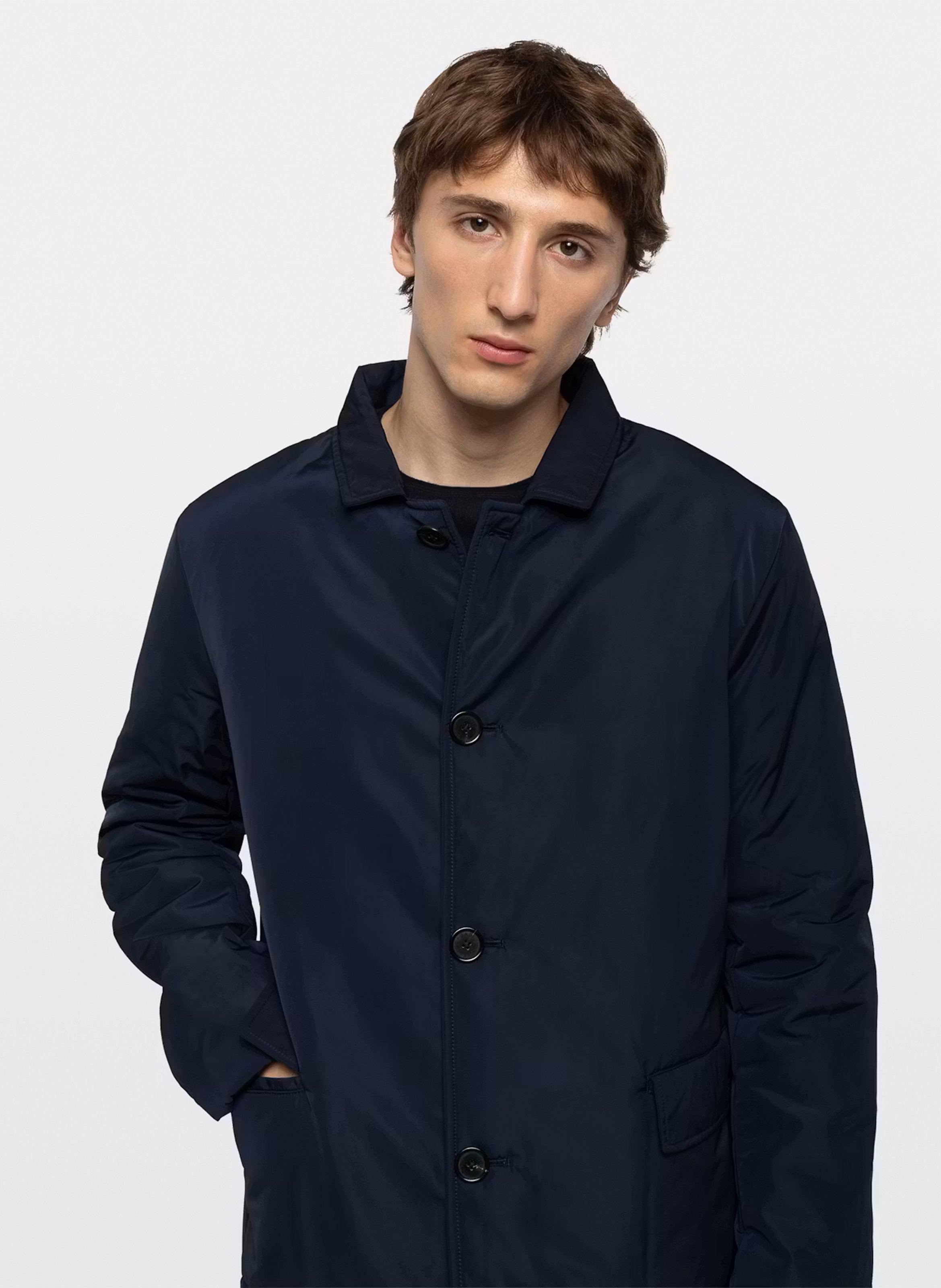 Solid Buttoned Straight Jacket ZADIG&VOLTAIRE Blue