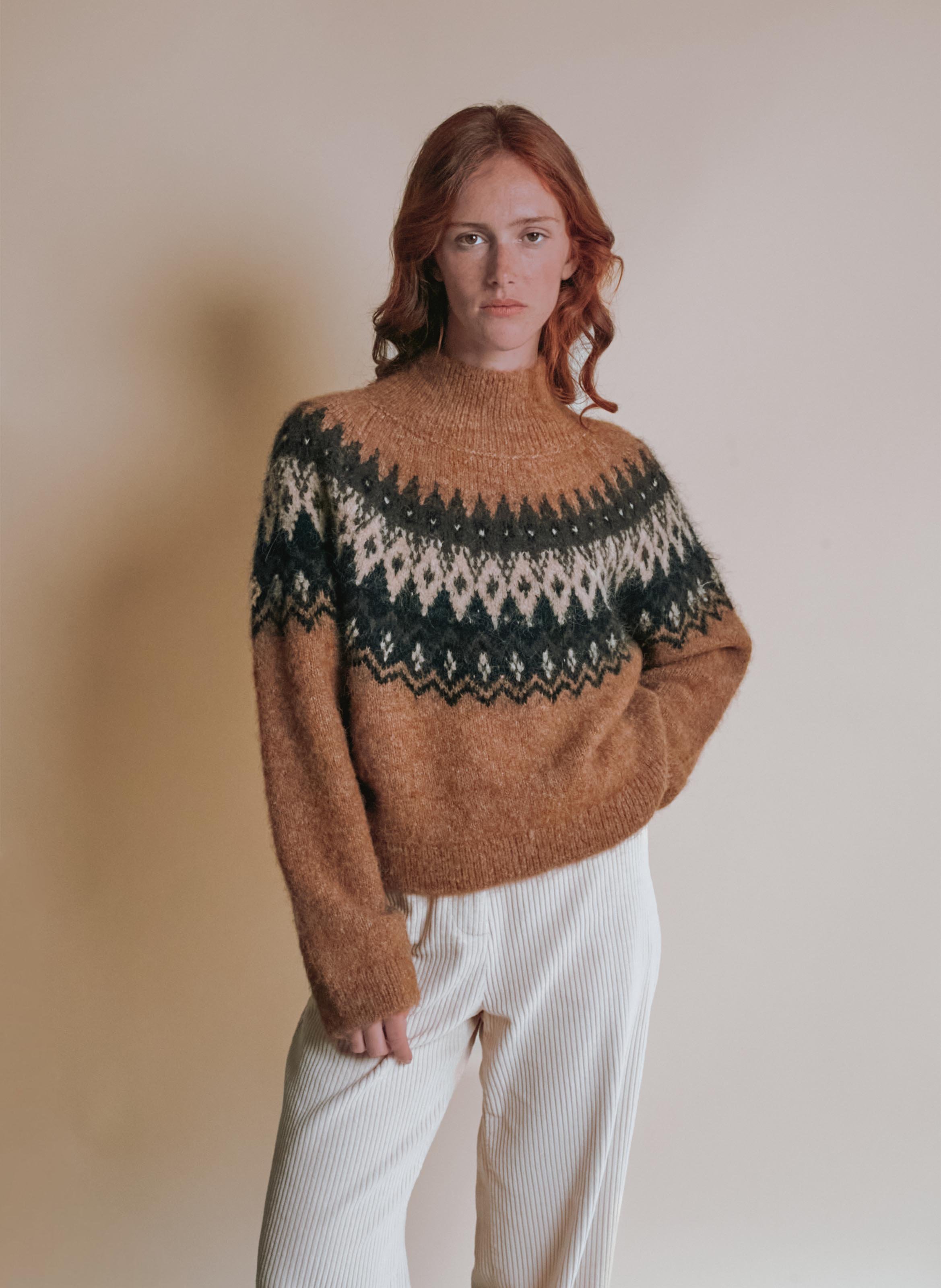 High-neck sweater EMILE ET IDA Brown