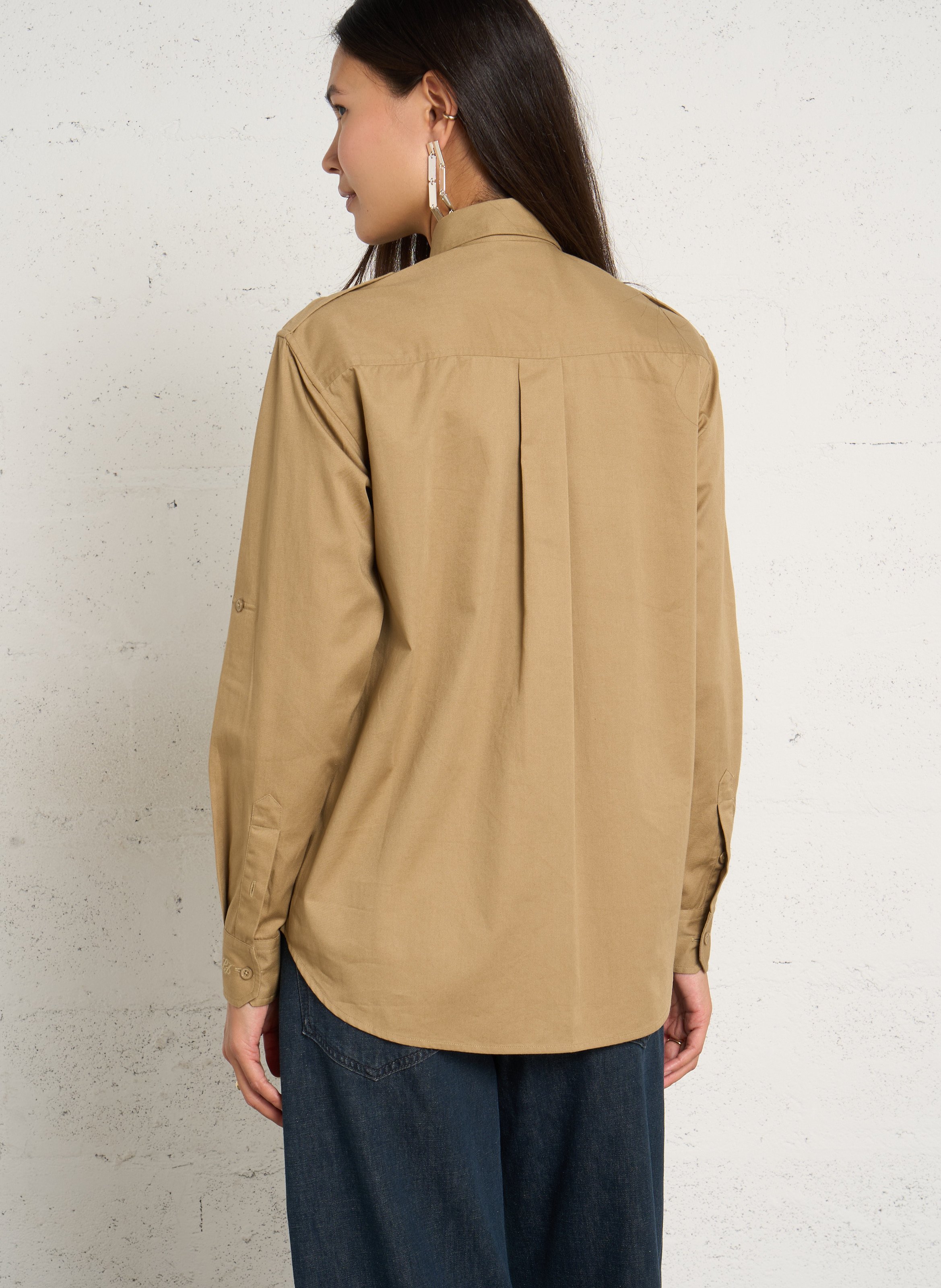 Recht katoenen overhemd LAURENCE BRAS Beige