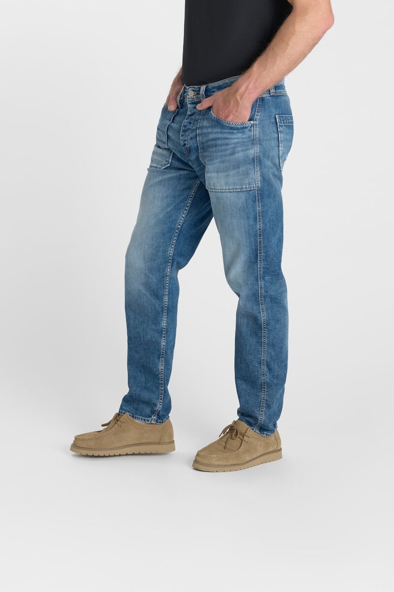 Loose-Fit Buttoned Jeans LE TEMPS DES CERISES Blue