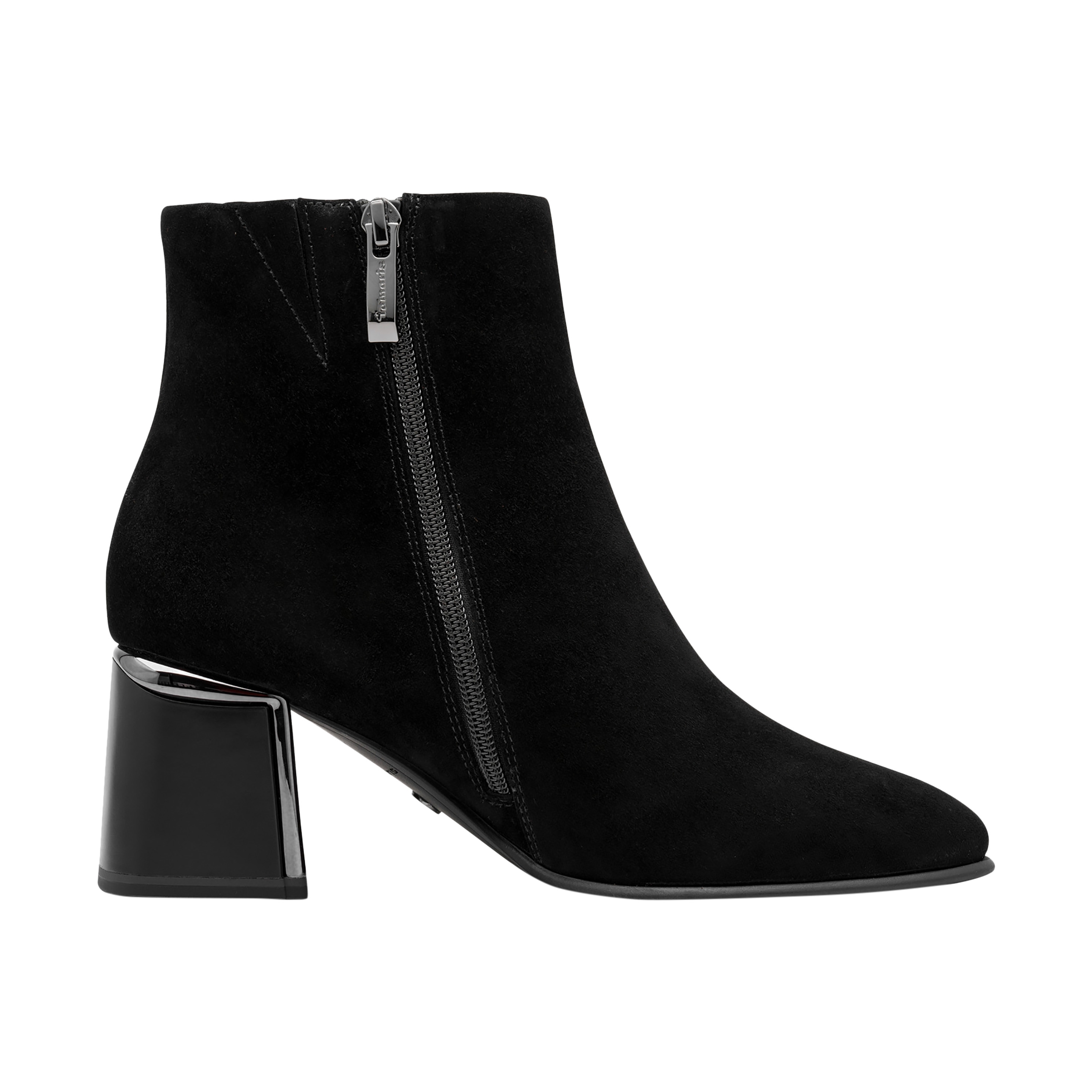 Leather ankle boot TAMARIS Black