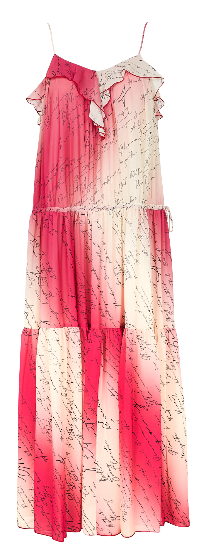 Long printed strappy dress TWINSET Pink