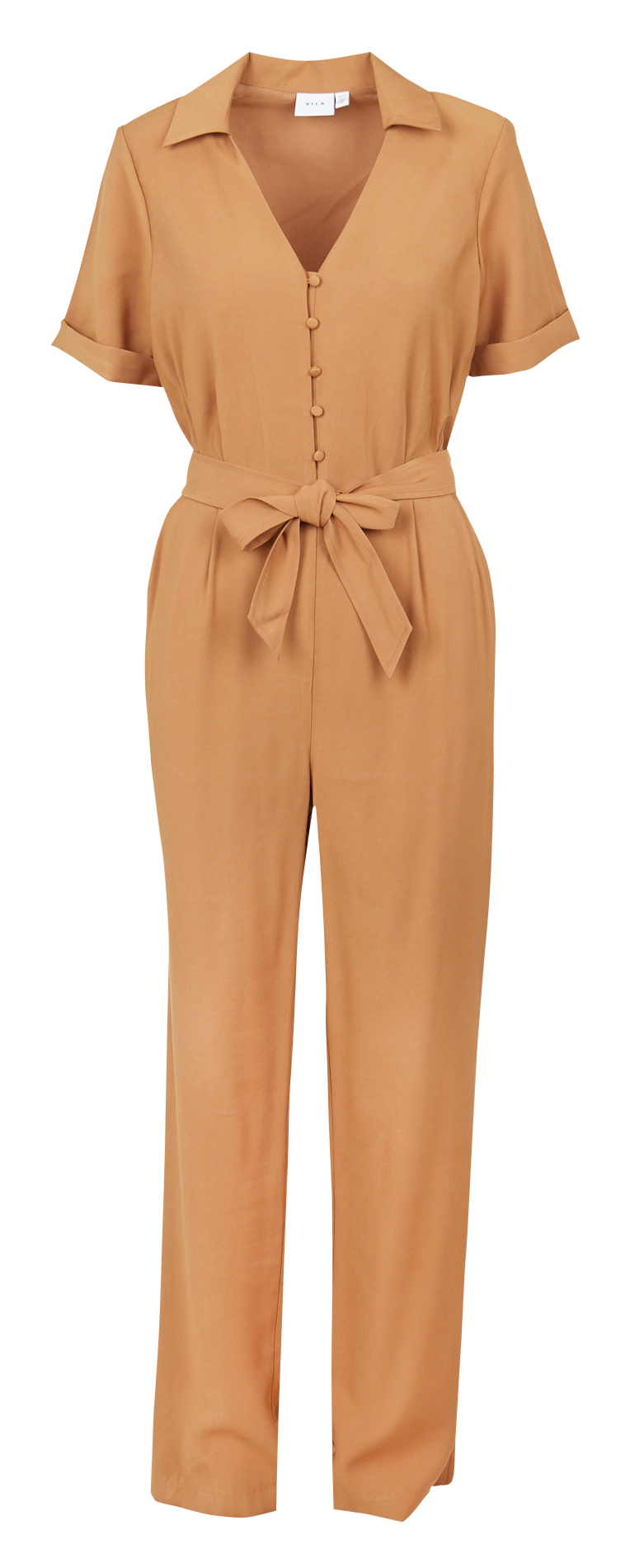Combinaison col V droite VILA Marron