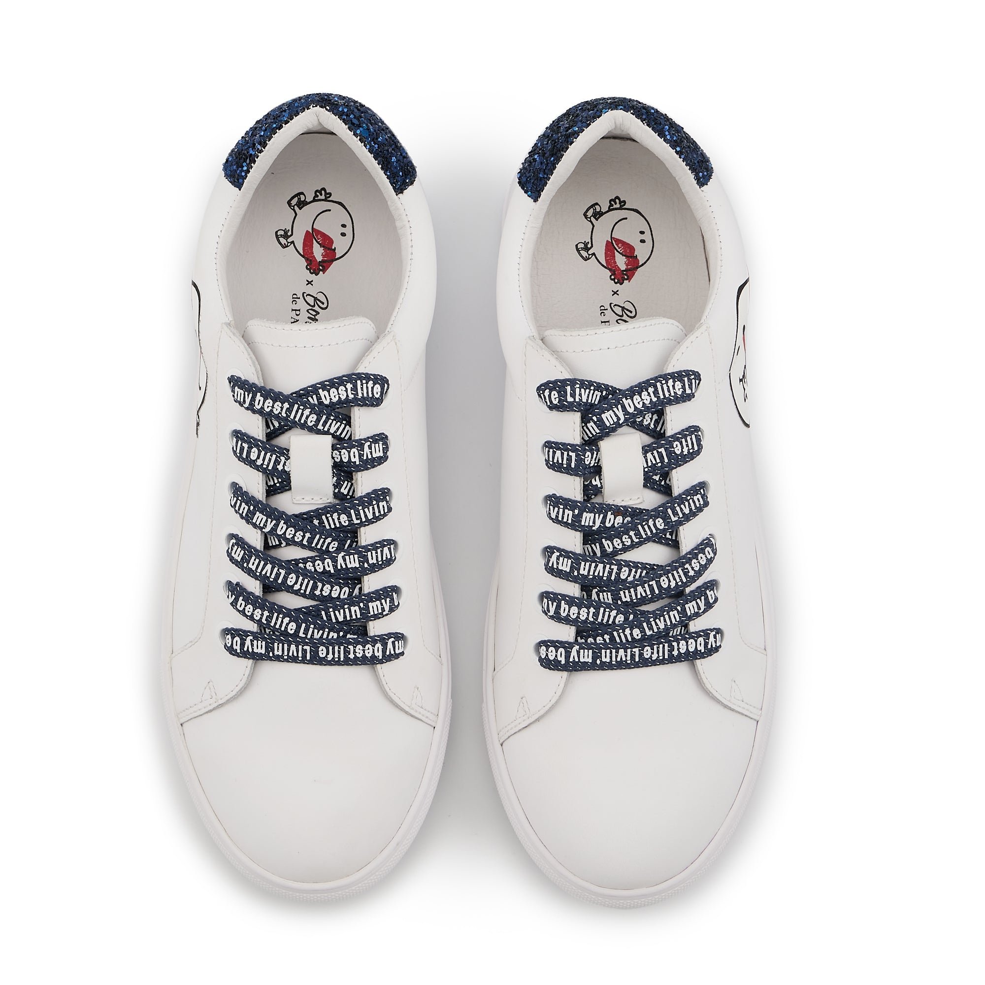 Leather sneakers BONS BAISERS PARIS White