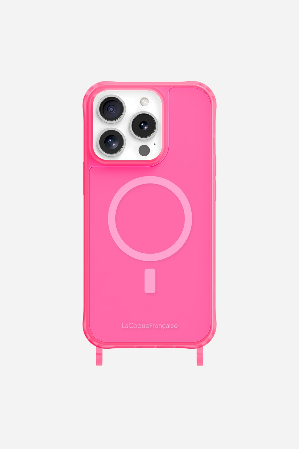 Magsafe phone case with rings for iPhone 15 Pro LA COQUE FRANCAISE Pink