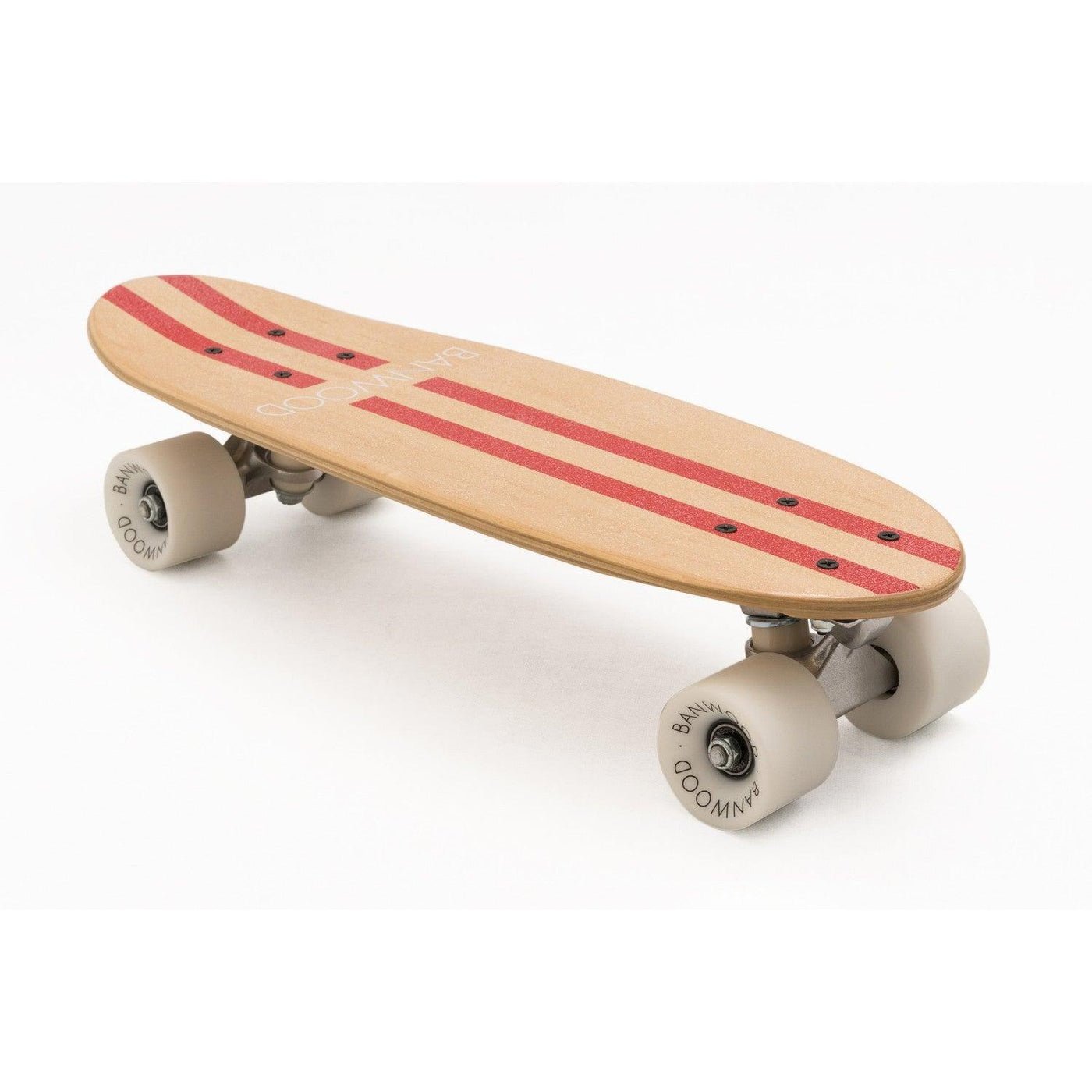 Canadian maple cream skateboard for balance skating 3+ years Banwood Red