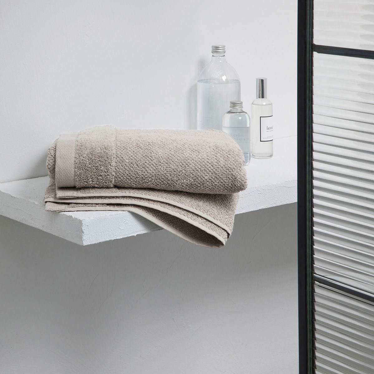 Plain cotton bath towel TODAY LINGE DE MAISON Beige