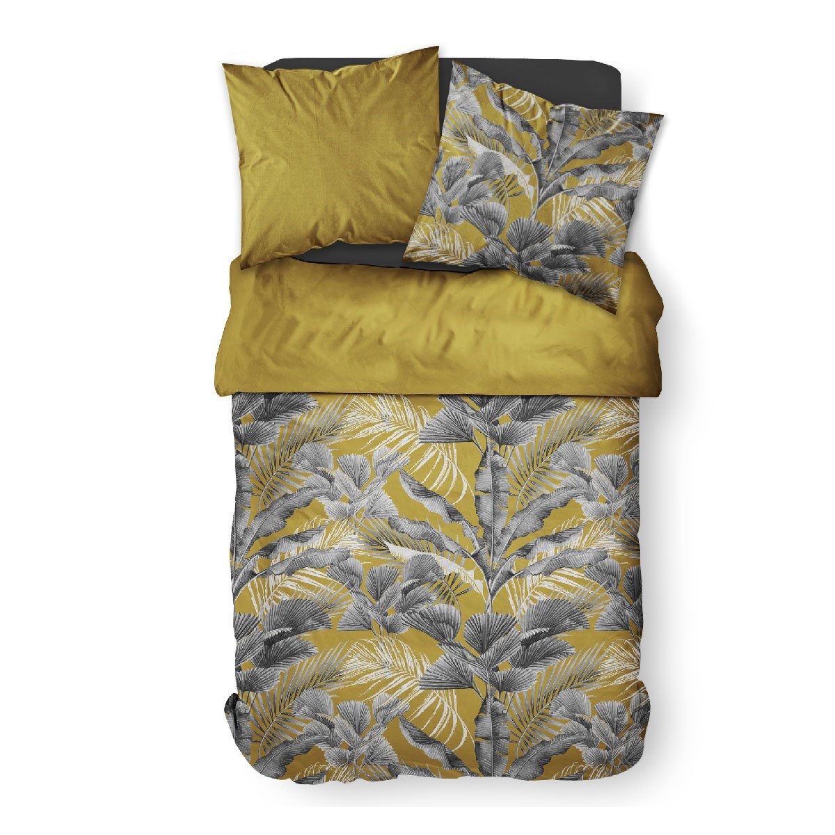 Jungle print cotton bedding set TODAY LINGE DE MAISON Brown