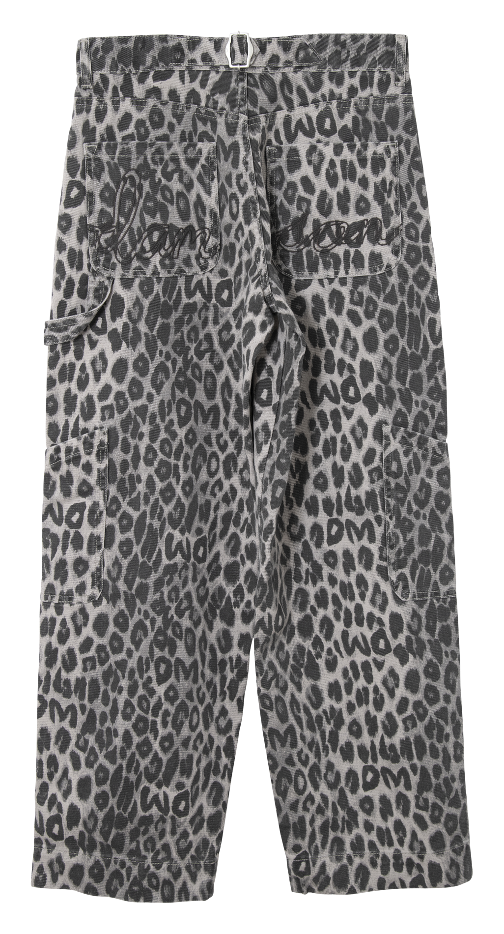 Leopard print cargo jeans DAMSON MADDER Black