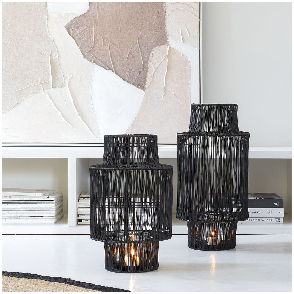 Lantern BLANC D'IVOIRE Black