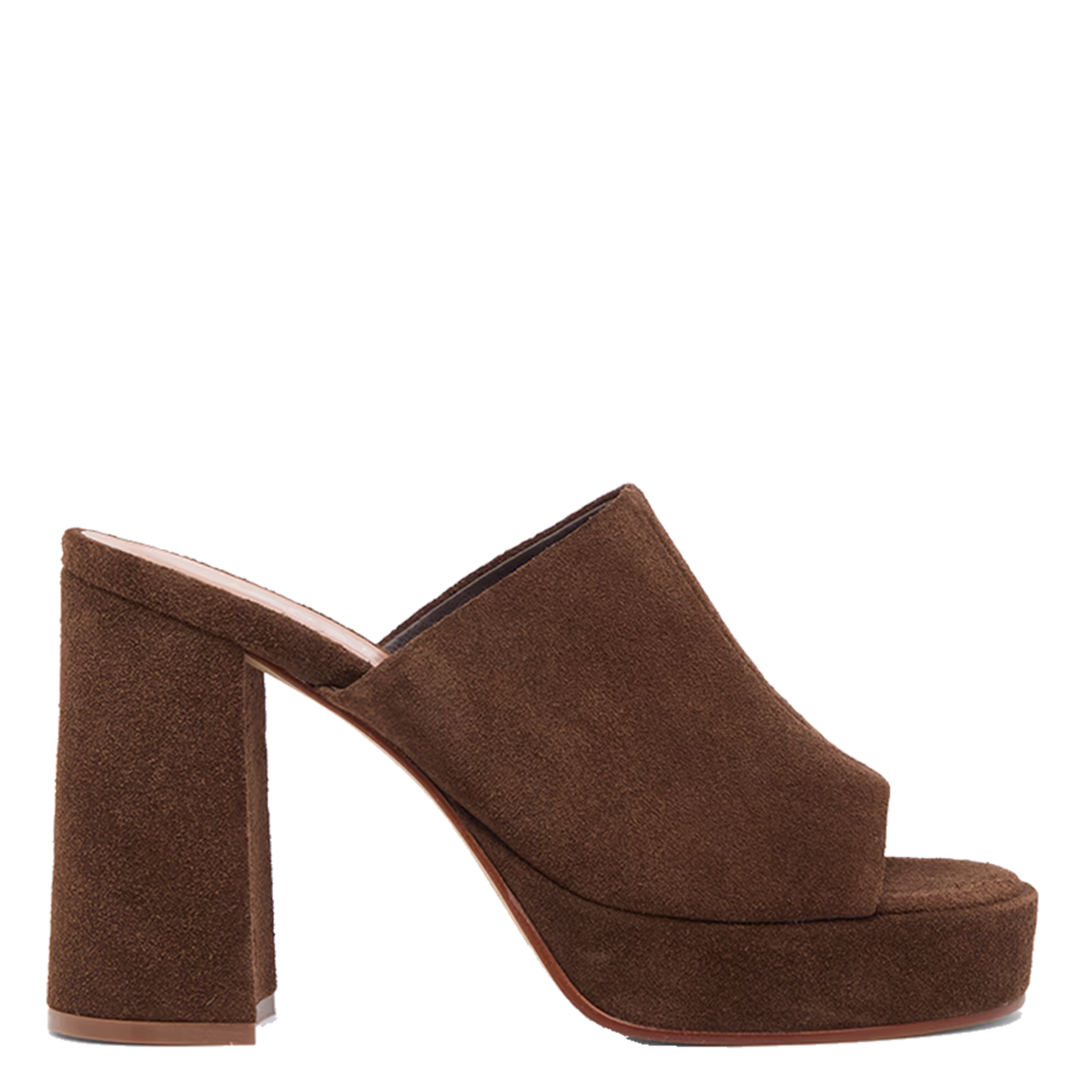 Wildledersandalen mit Plateau-Absatz JONAK Braun