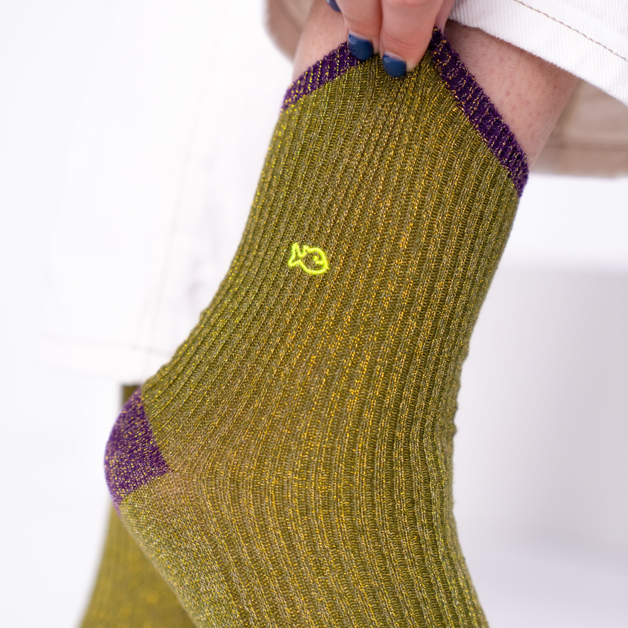 Vintage combed cotton socks BILLYBELT Green