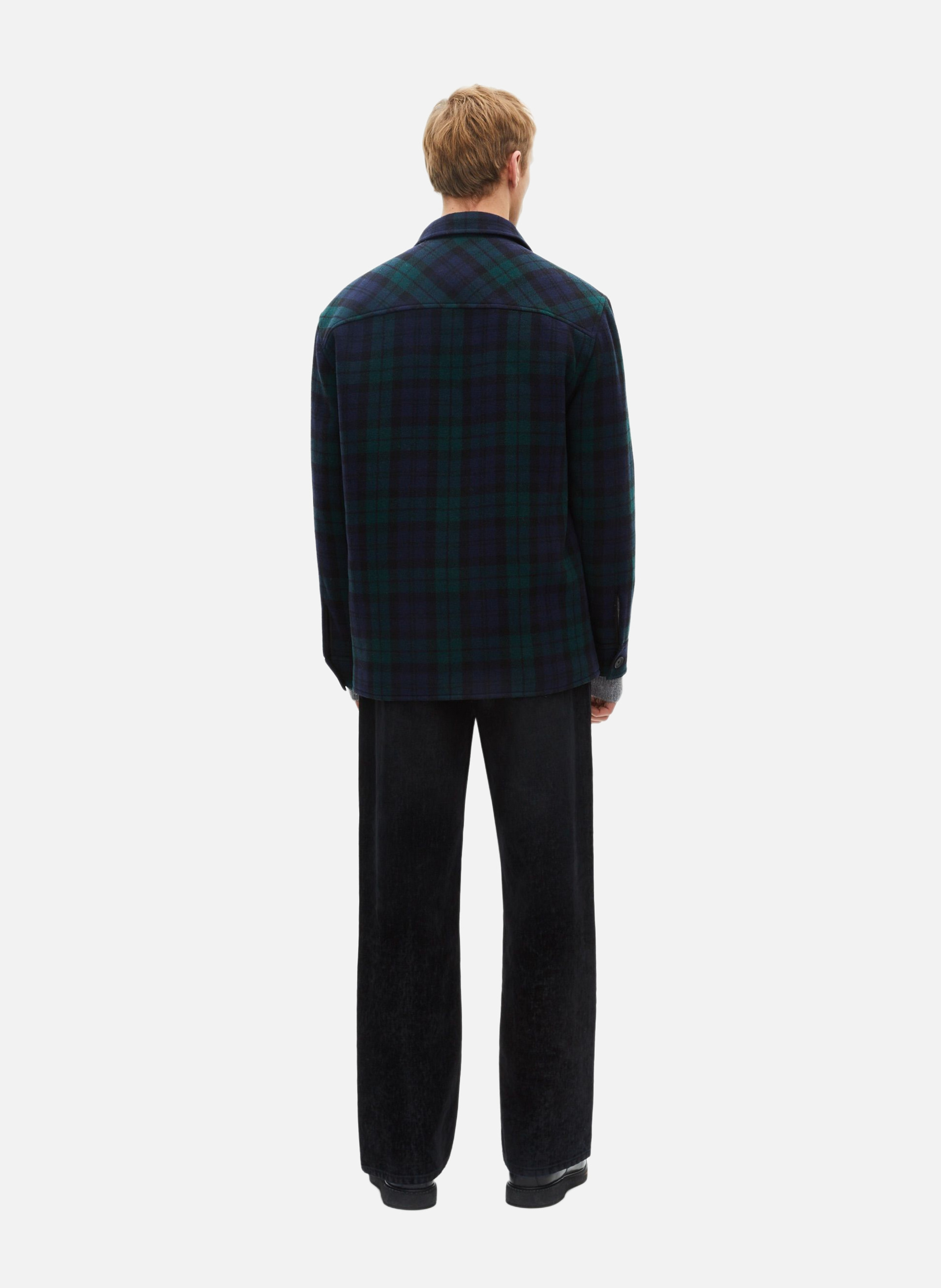 Tartan overshirt THE KOOPLES Green