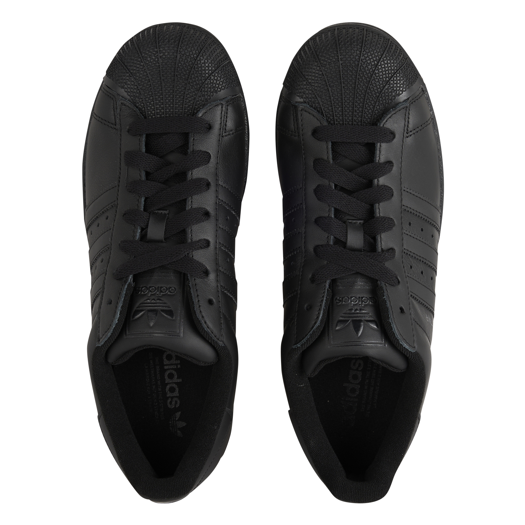 Baskets basses en cuir ADIDAS Noir