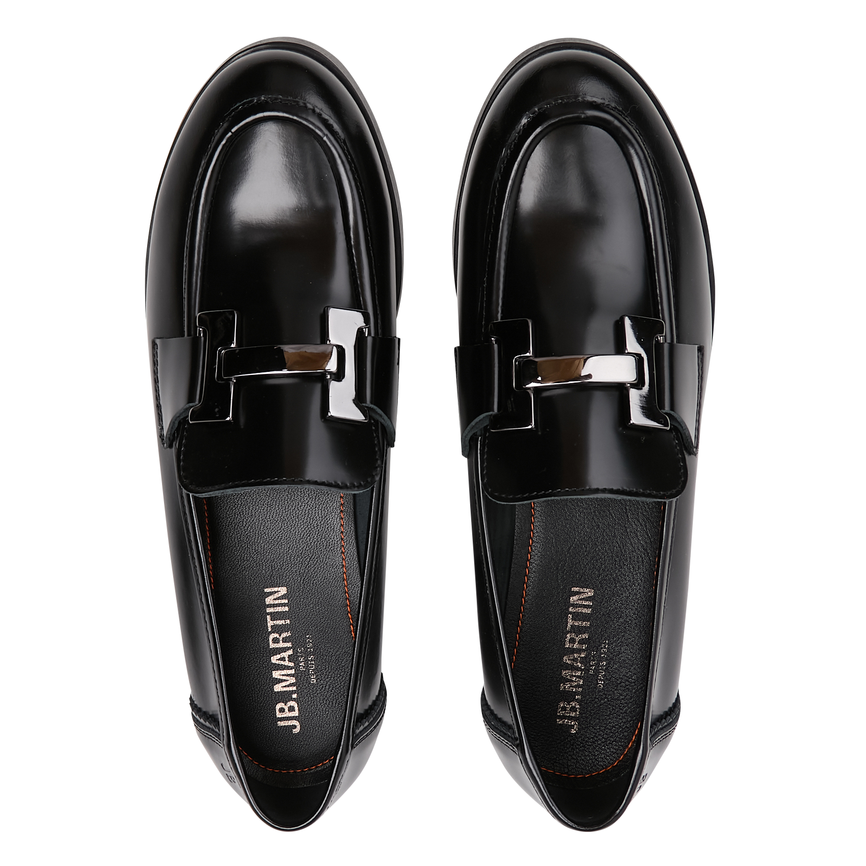Mocassins en cuir JB MARTIN Noir