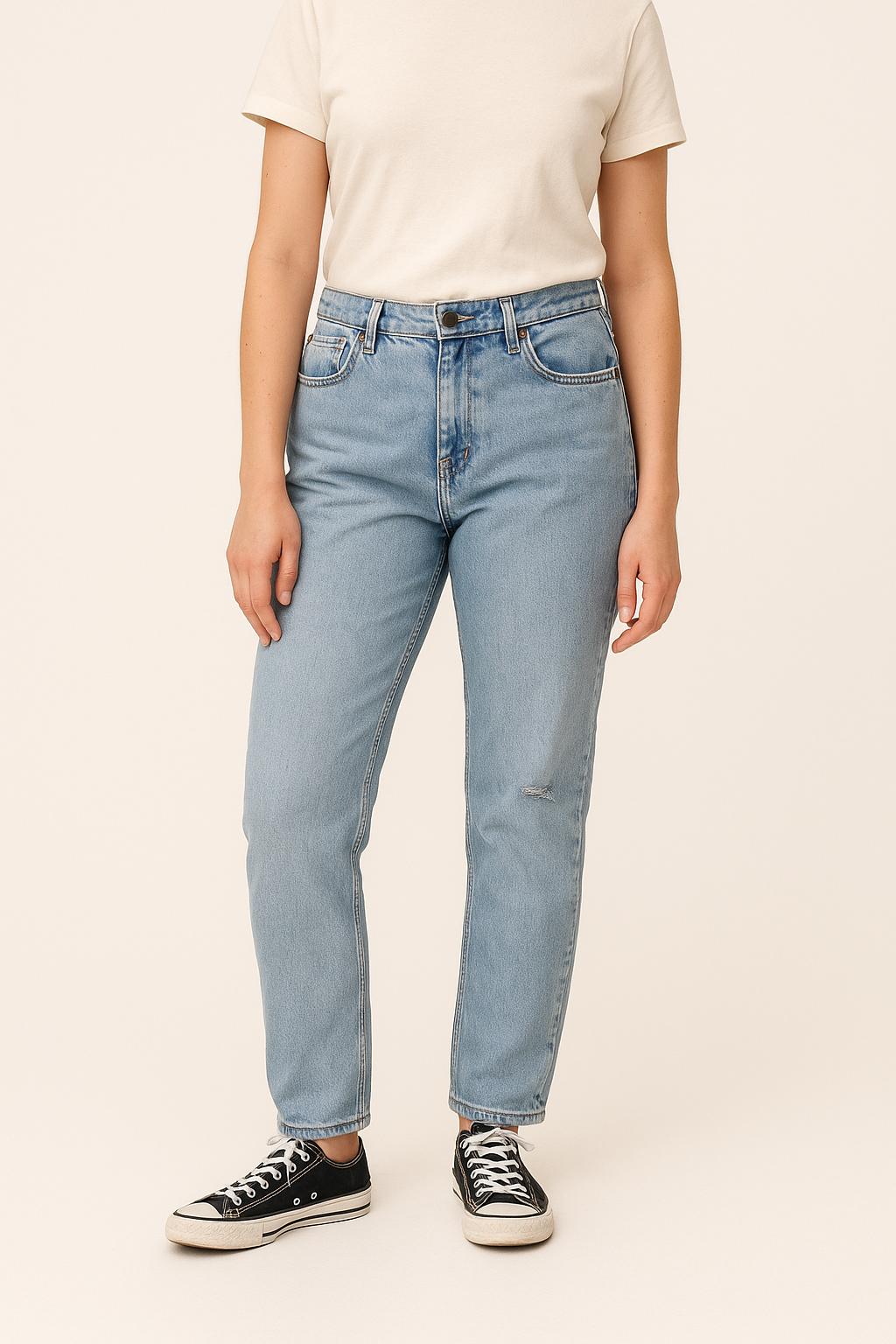 Cropped slim jeans with studs LEVI'S - Seconde main Blue