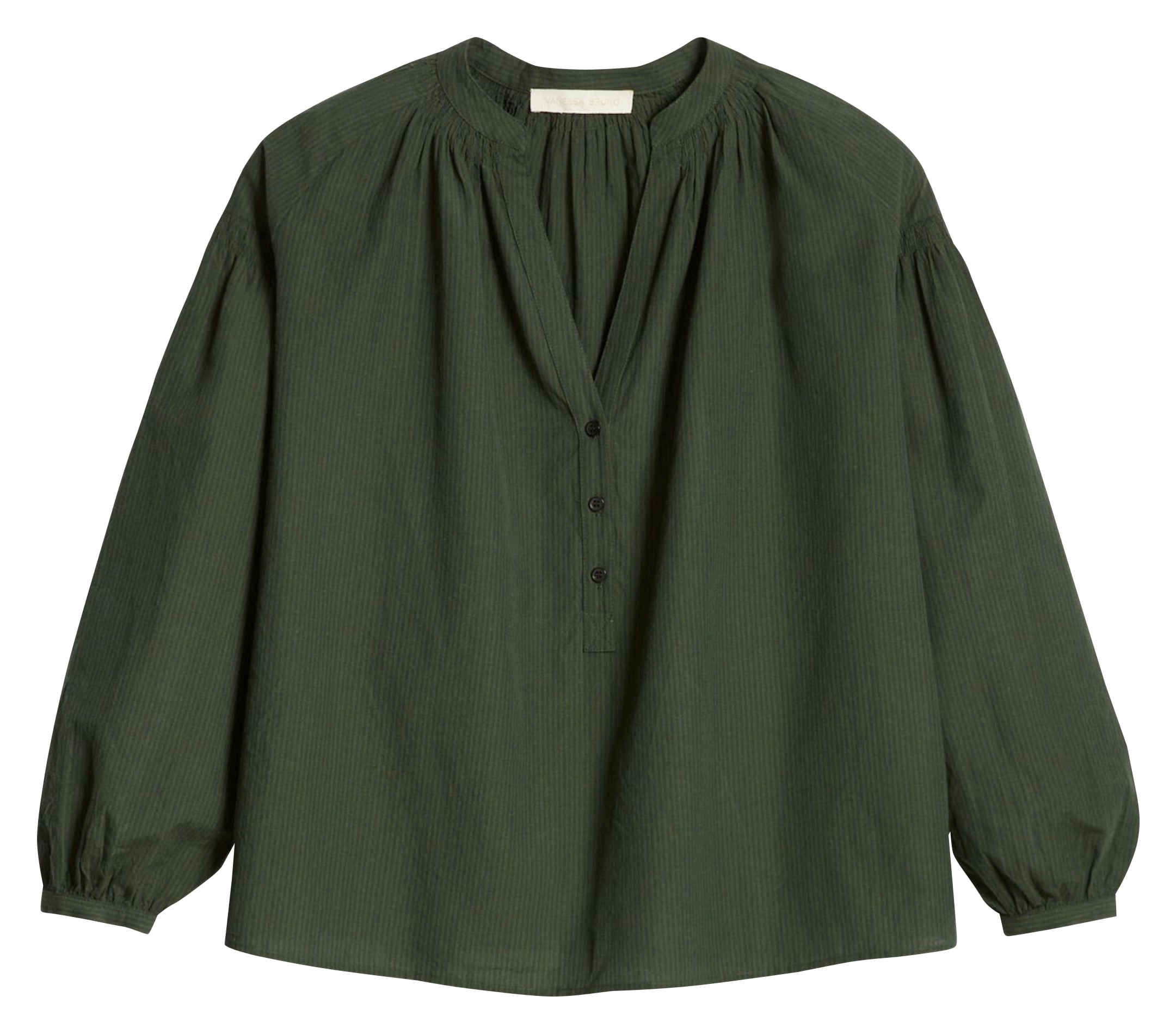 Oversized cotton blouse VANESSA BRUNO Green