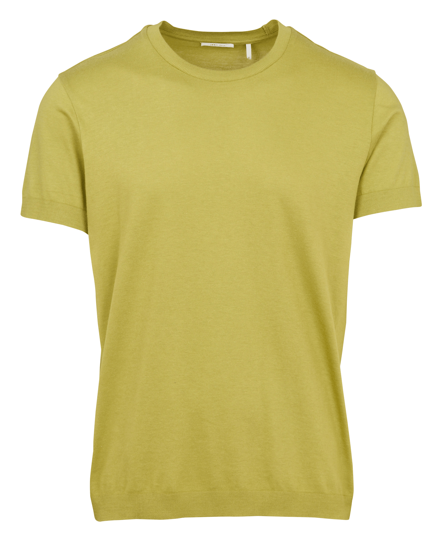 Gerade geschnittenes Rundhals-T-Shirt aus Baumwoll-Mix IKKS Grun