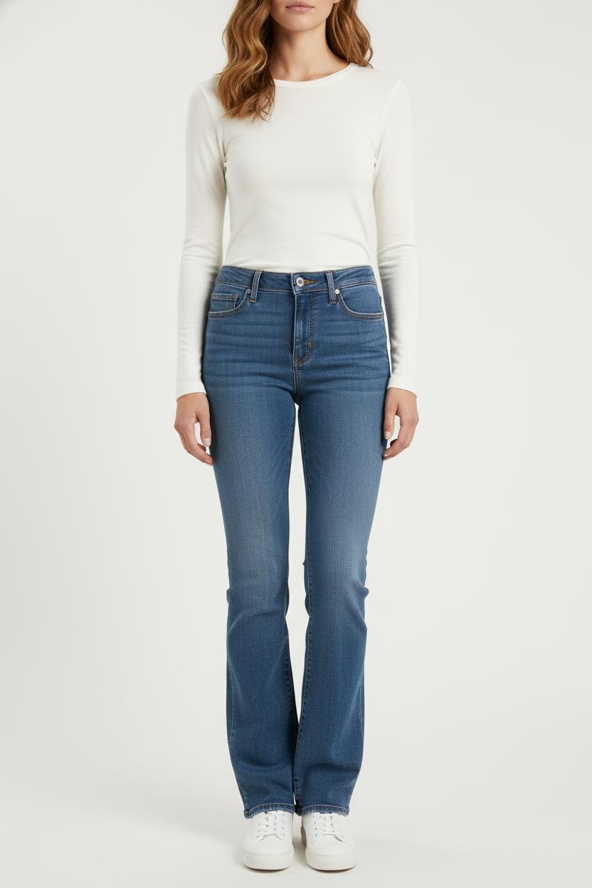 Cropped slim jeans with studs LEVI'S - Seconde main Blue