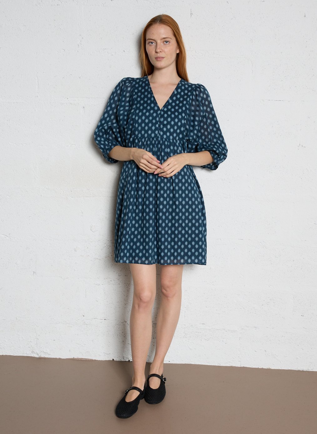 Short cotton dress SUD EXPRESS Blue