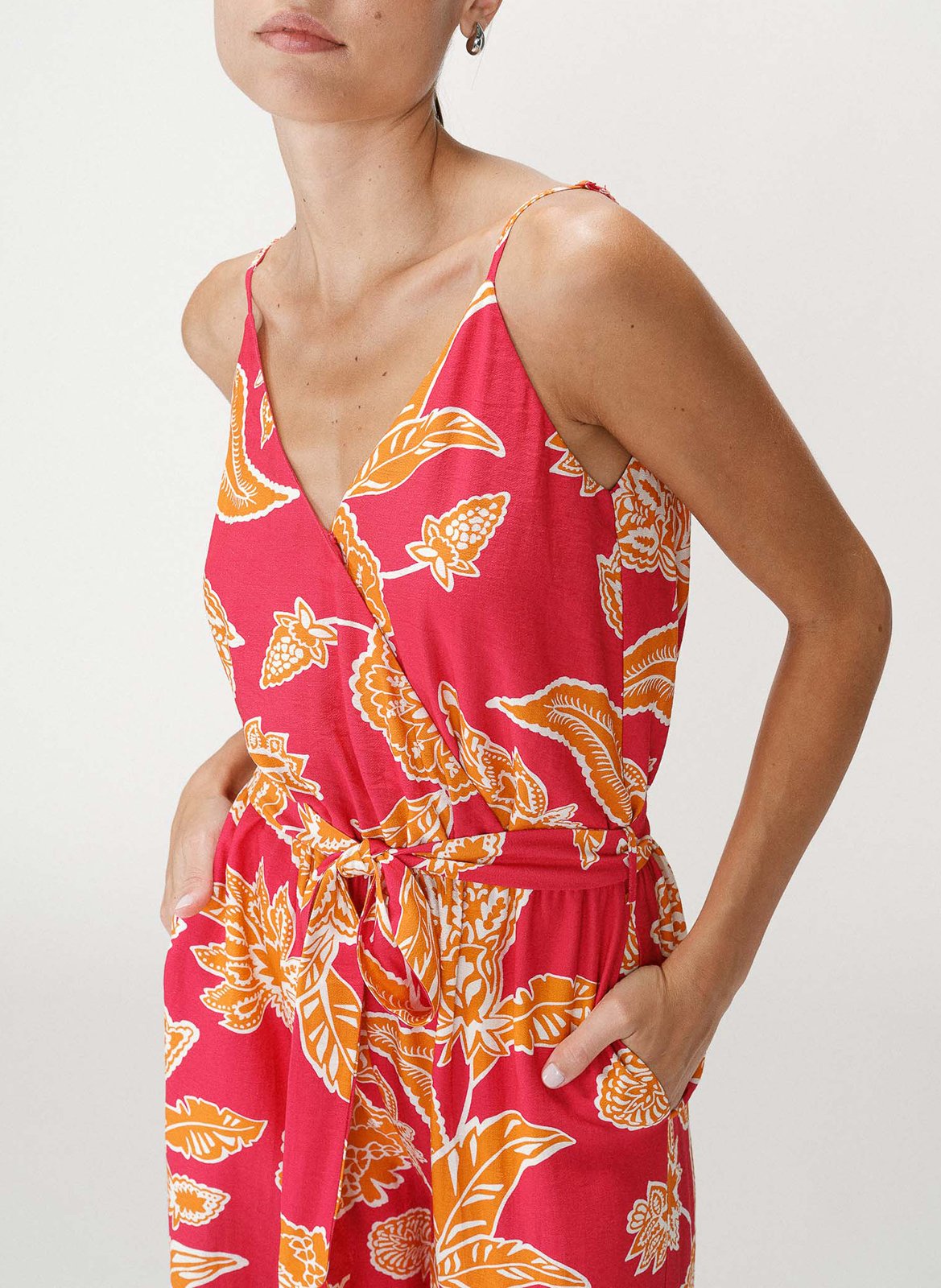 Combinaison à imprimé floral GRACE ET MILA Rosa