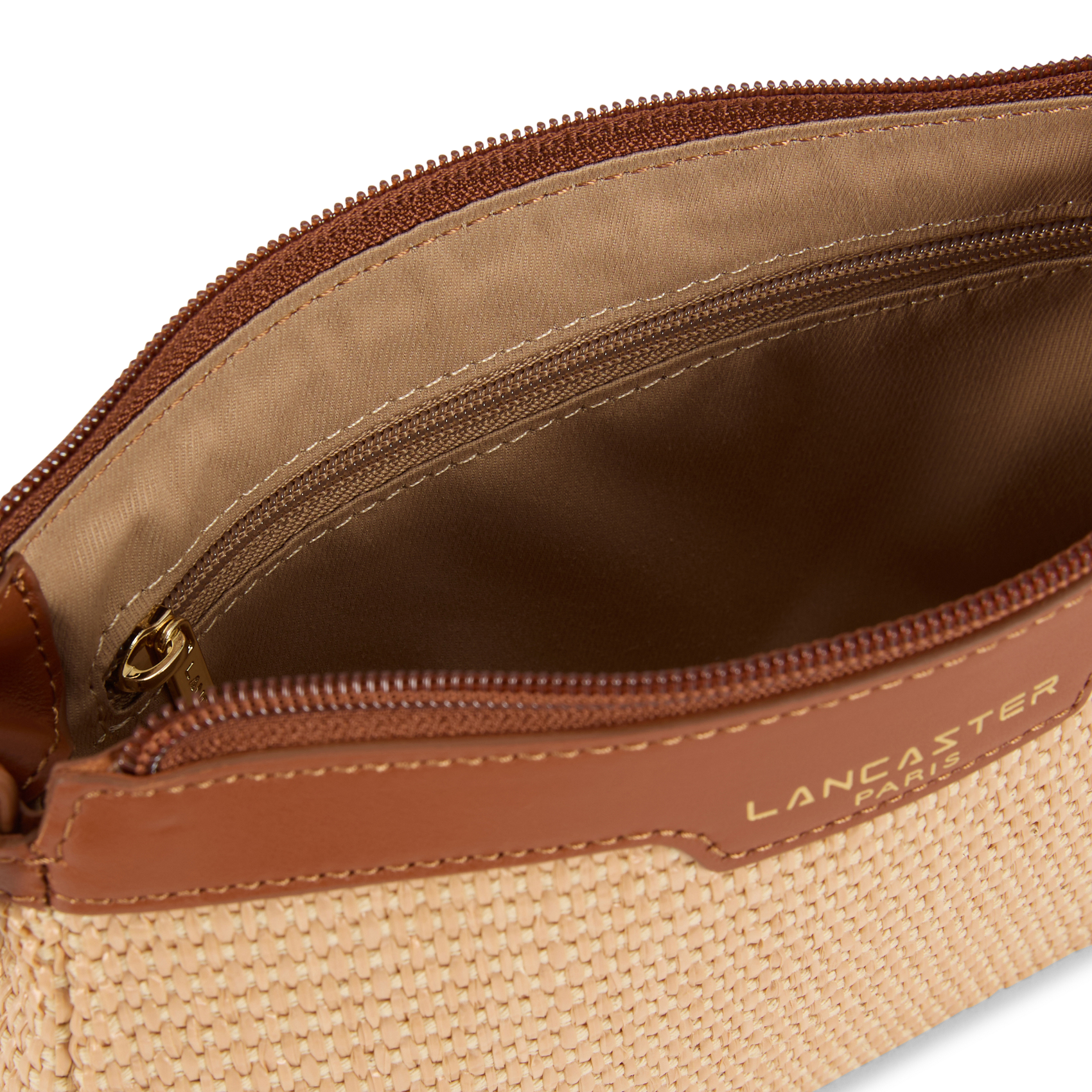 Sac à main en cuir LANCASTER PARIS Marron