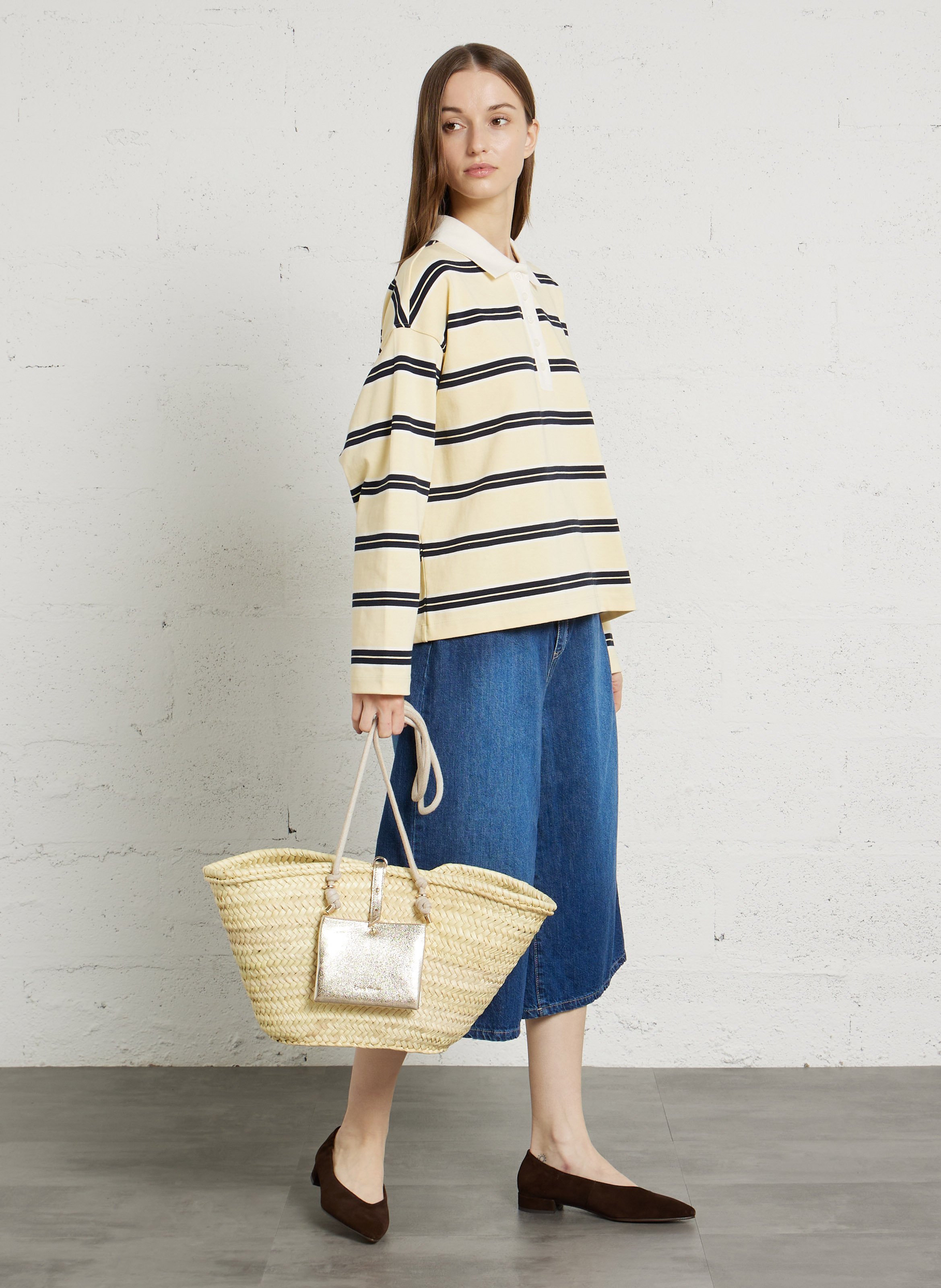 Geflochtener Korb aus Doumpalme CRAIE STUDIO Golden