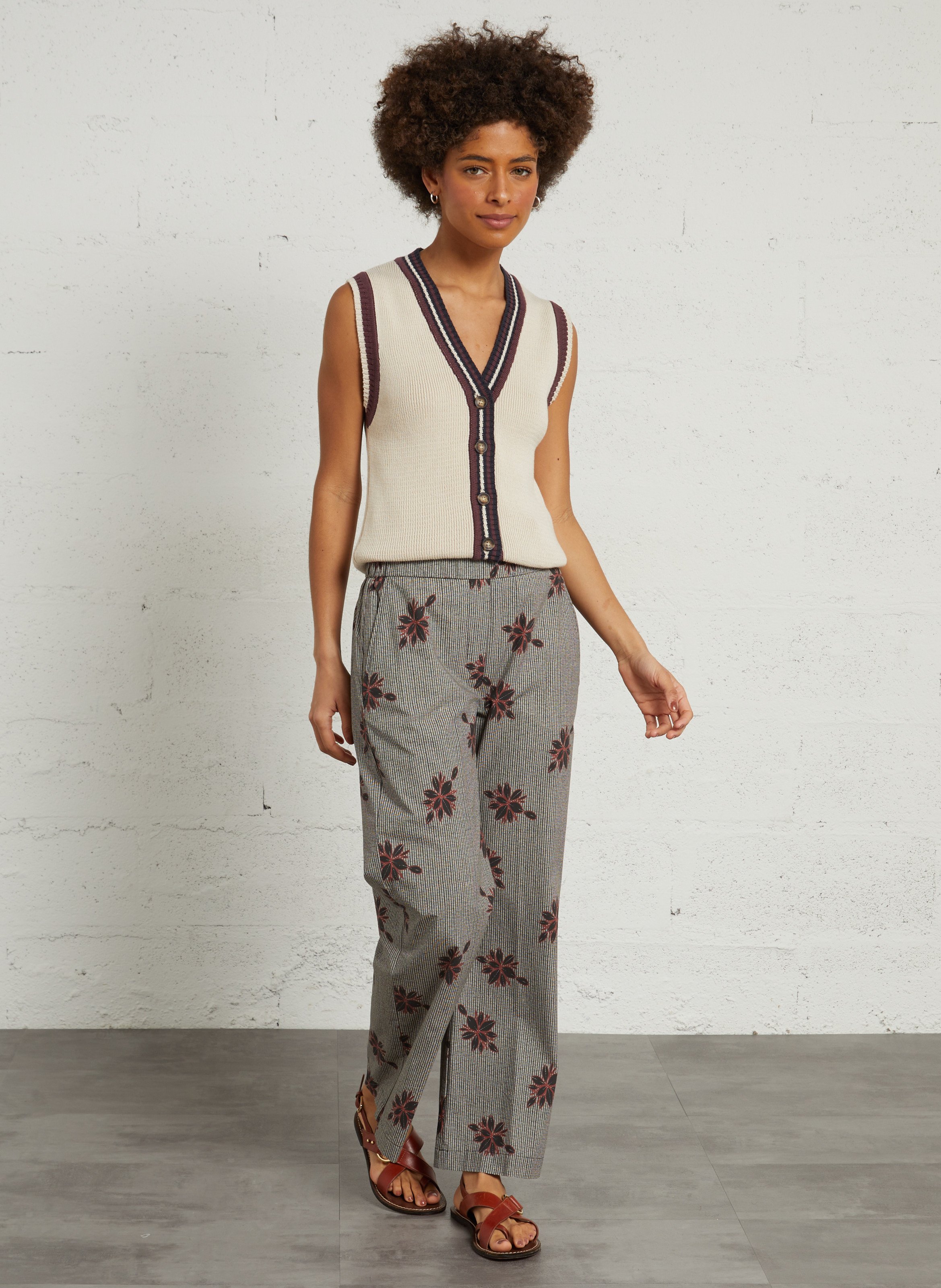 Slim-fit cotton cargo pants DIEGA Multicolored