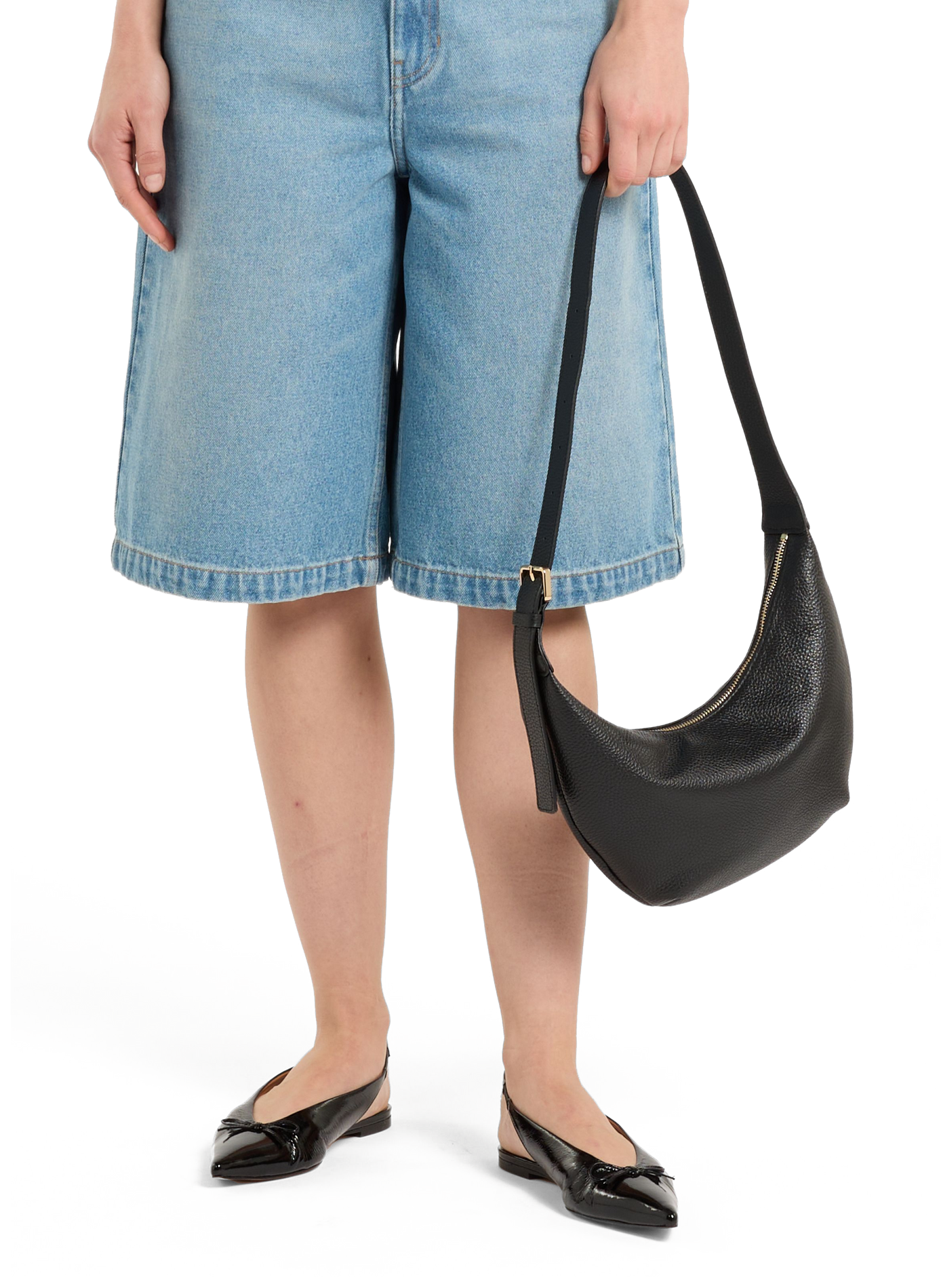 Sac à main en cuir grainé SAISON 1865 Black