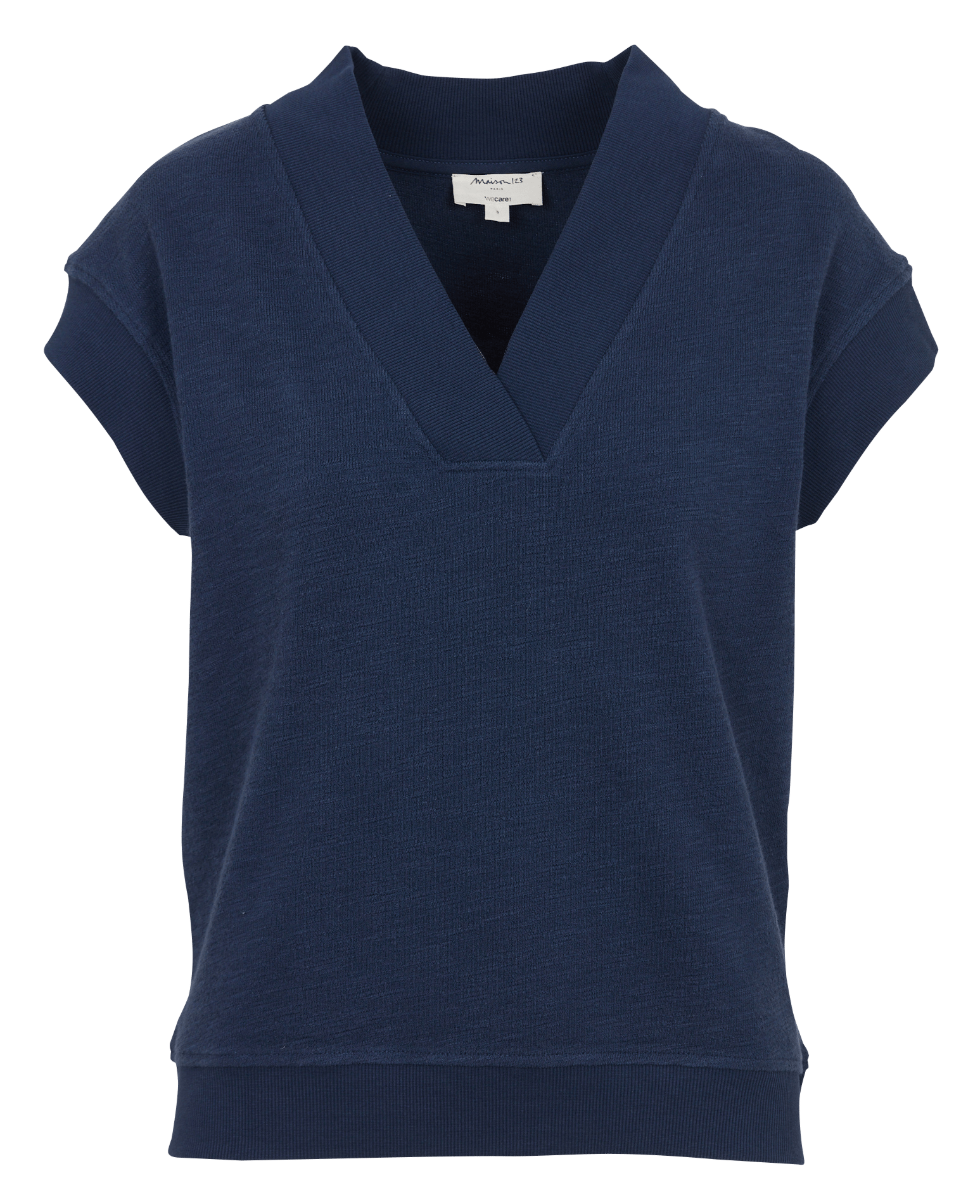Rechte V-hals katoenen trui MAISON 123
