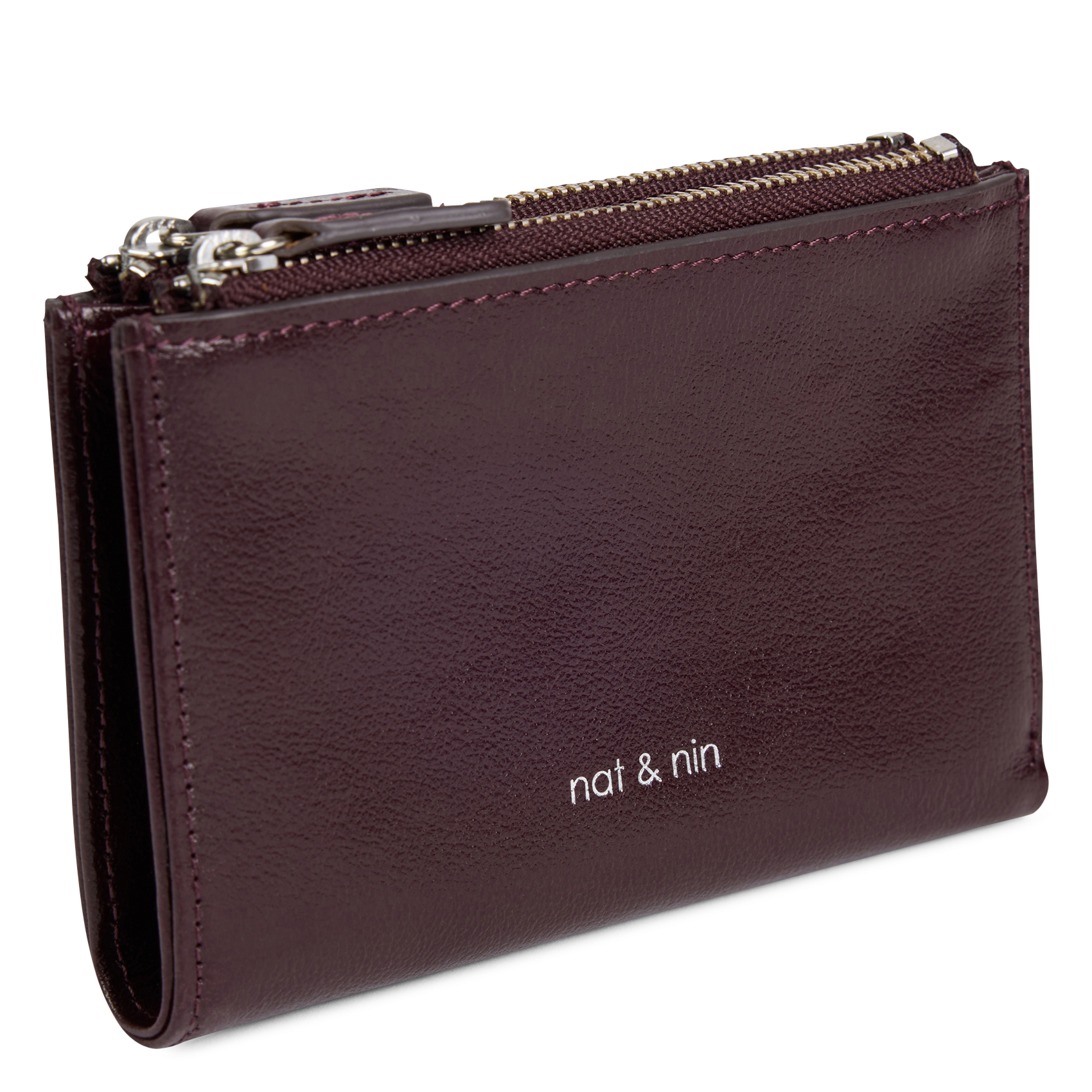 Portefeuille en cuir NAT & NIN Violet