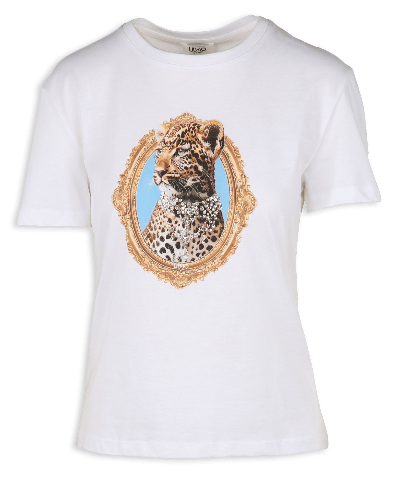 T-shirt droit en coton LIU JO Blanc