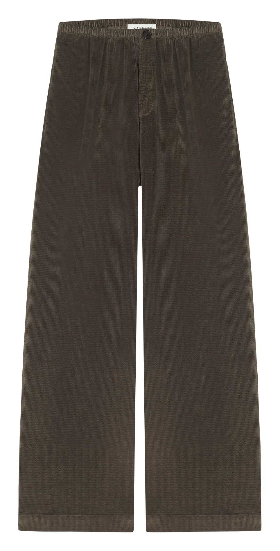 Pantalon large en velours côtelé de coton MASSCOB Vert