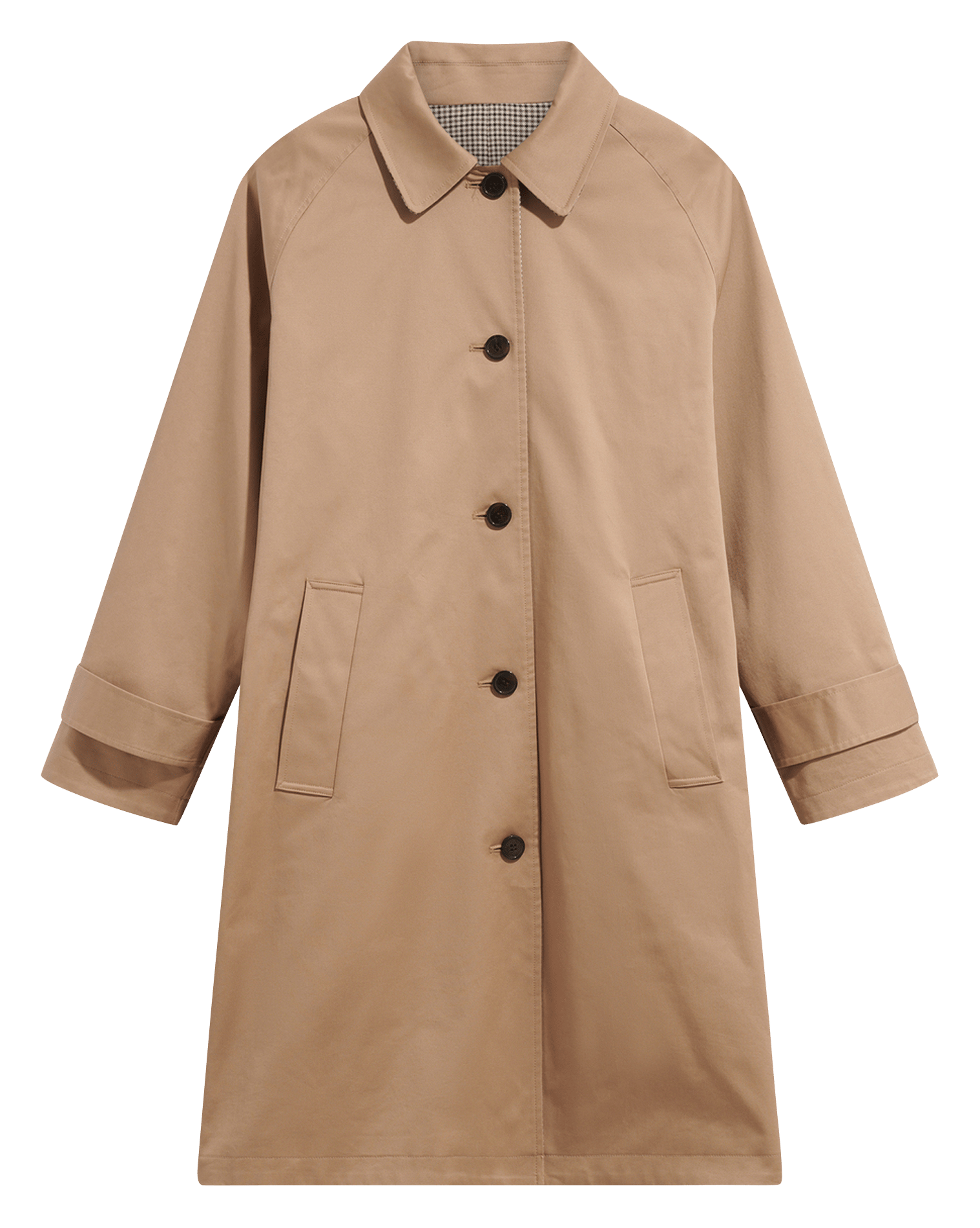 Gerade geschnittener Trenchcoat aus Baumwoll-Mix PABLO Beige