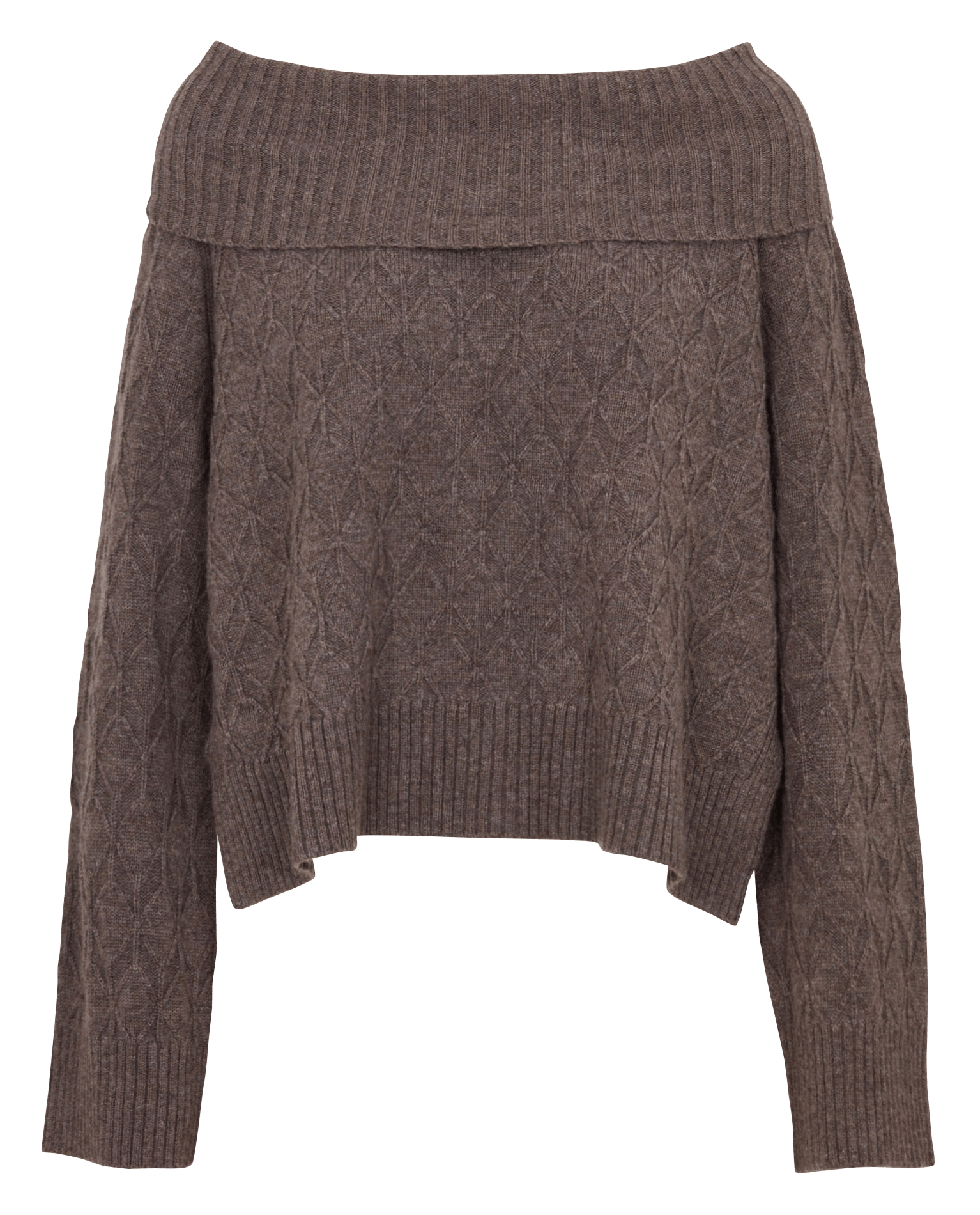 Pull oversize en laine et cachemire RUE DE TOKYO Marron