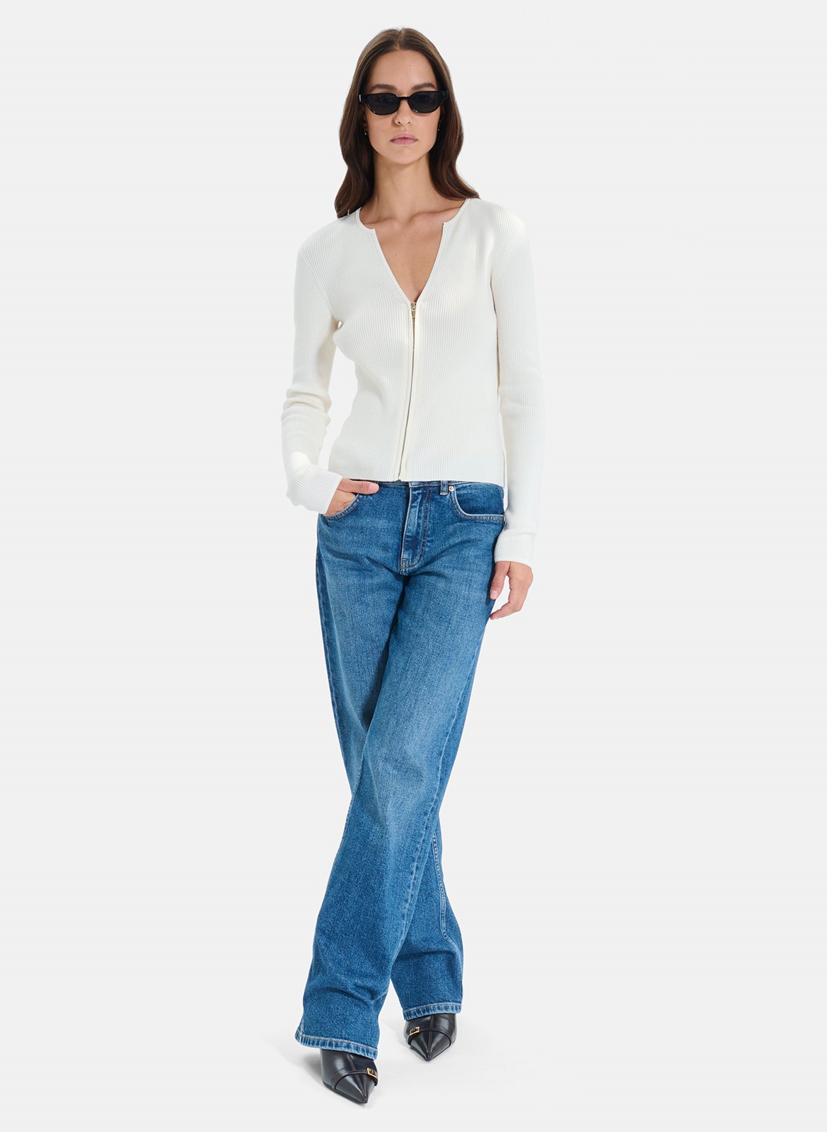V-neck cardigan ZAPA Beige