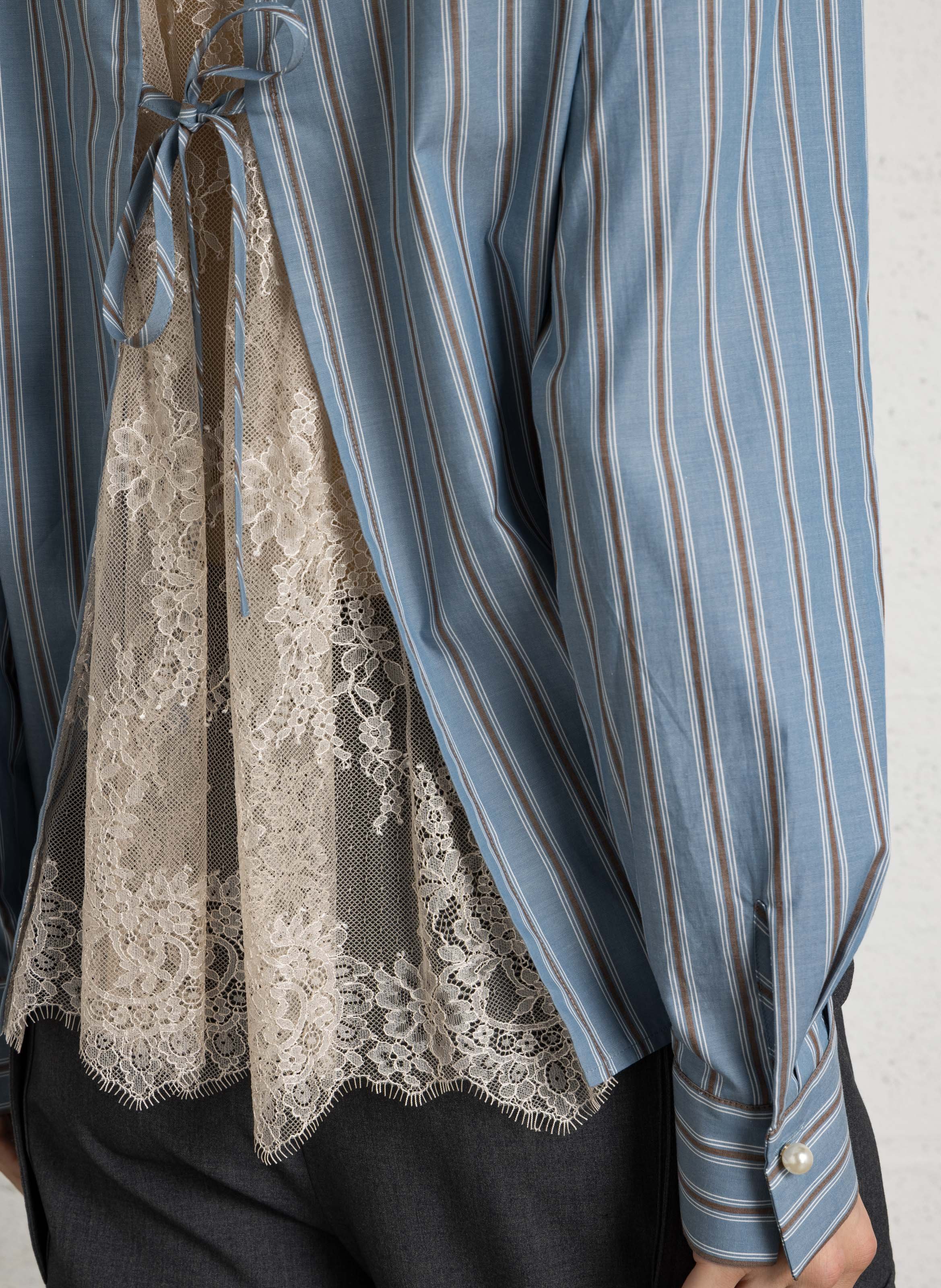 Katoenen oversized overhemd LIU JO Blauw
