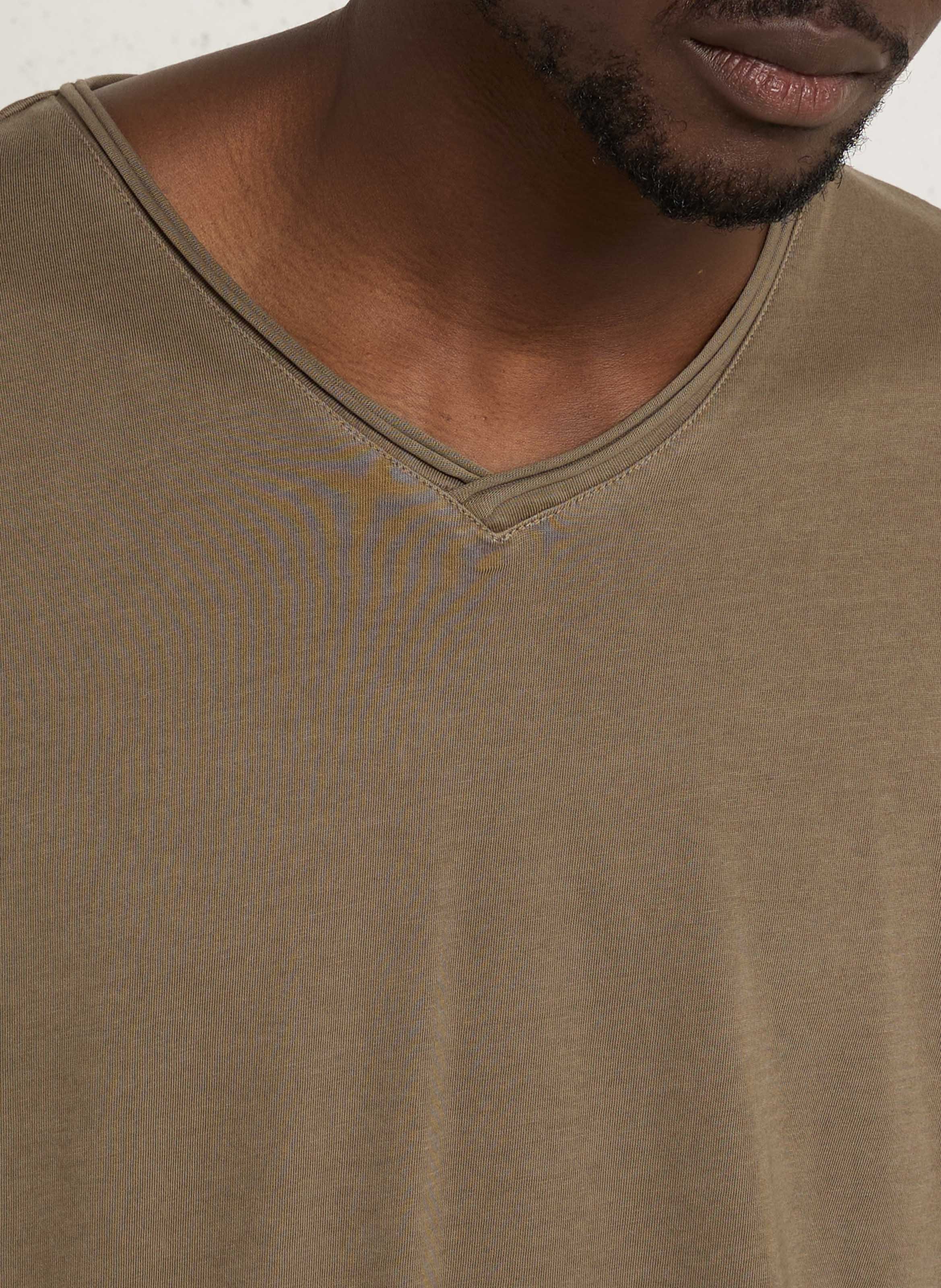Baumwoll-T-Shirt mit U-Boot-Ausschnitt LE TEMPS DES CERISES Weiss