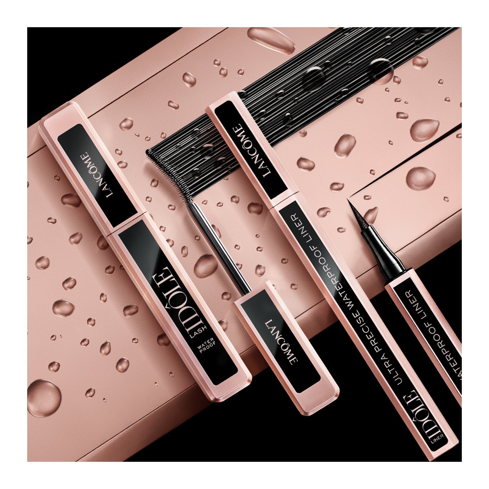 Waterproof mascara voor volle, mooi gekrulde wimpers LANCÔME 01 glossy black waterproof