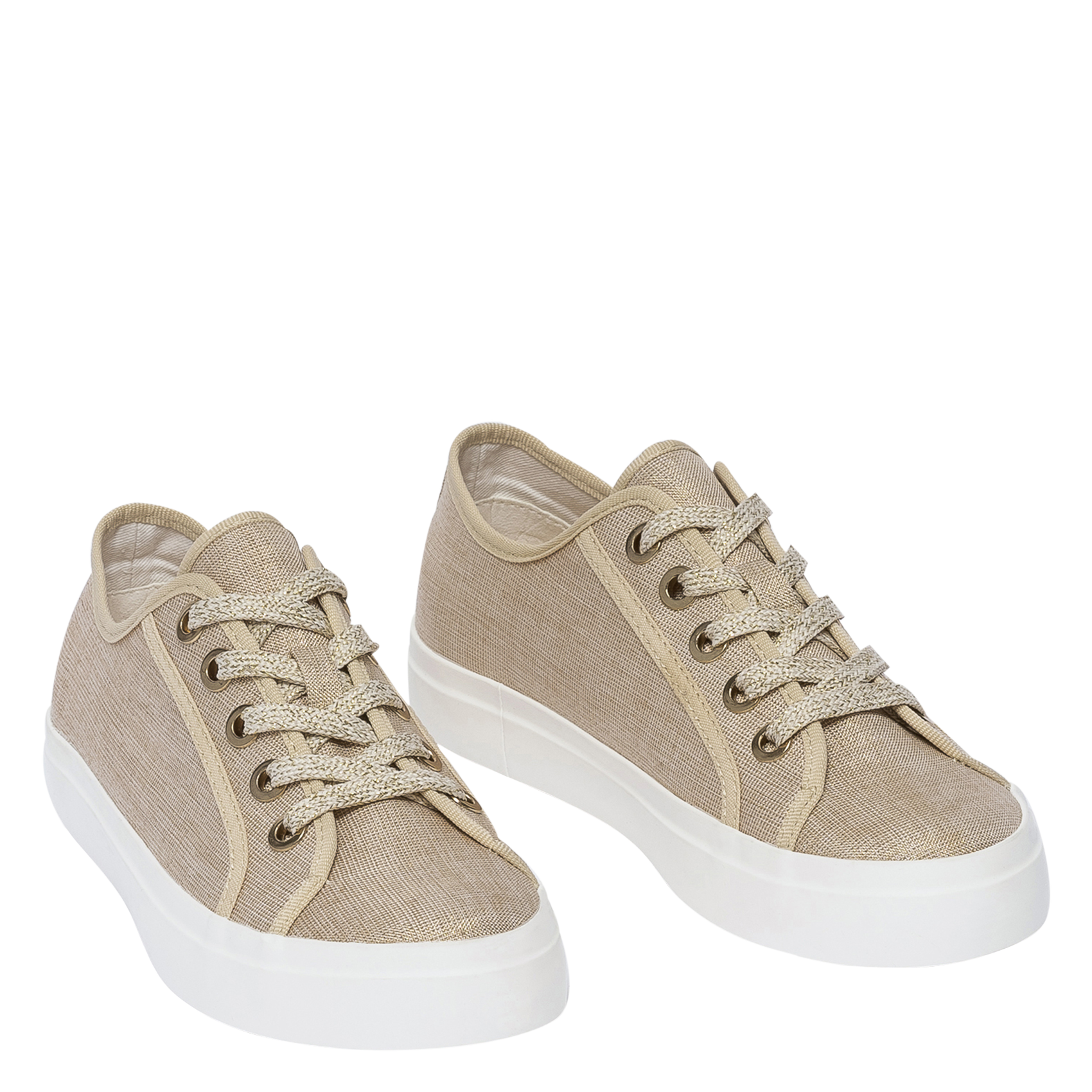 Niedrige Sneaker mit Keilabsatz BOCAGE Golden