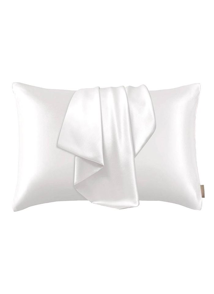 Taie D'oreiller En Soie 65x65 Vert Am Blanc Emily's Pillow