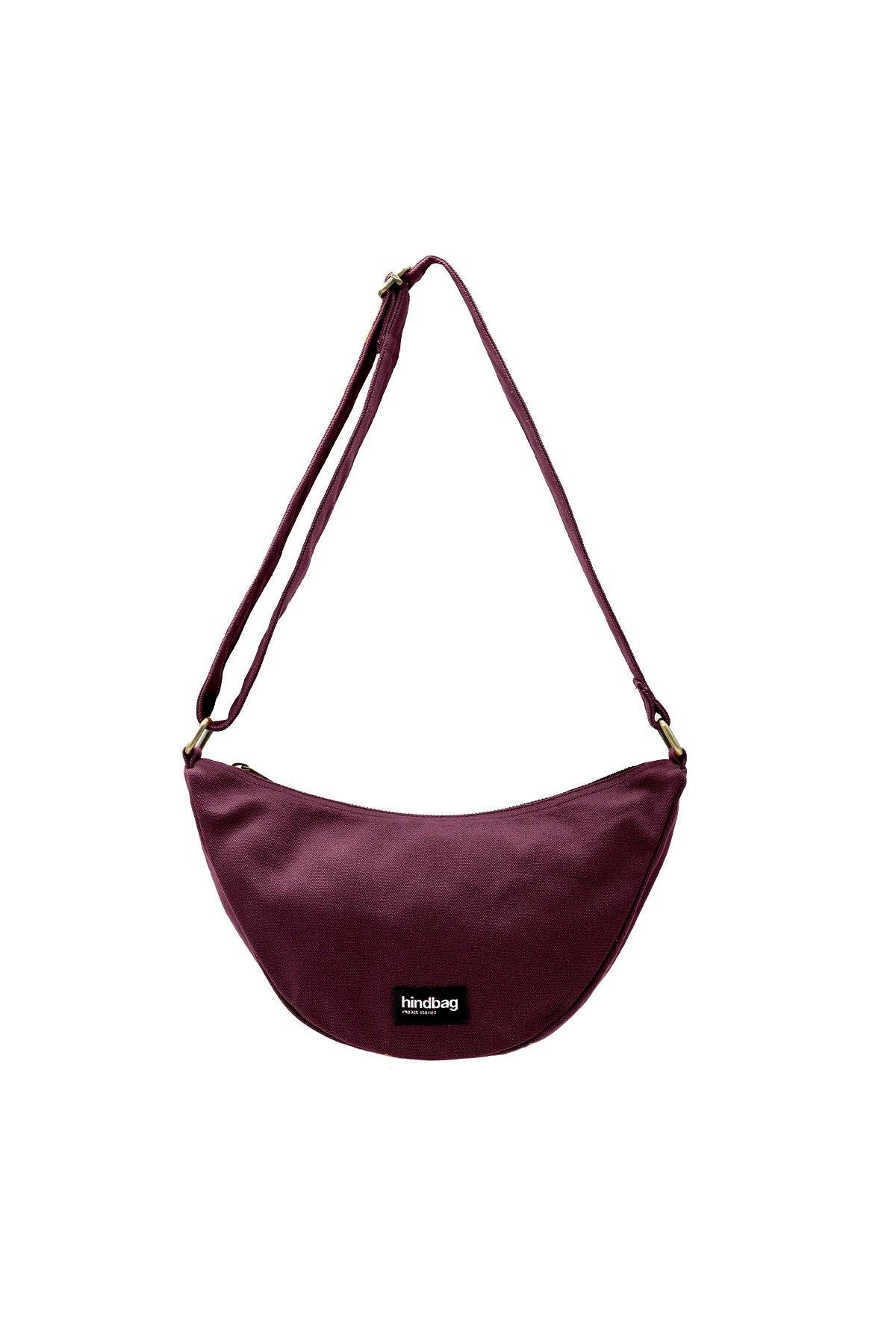 Cotton waist bag ANDREA Prune