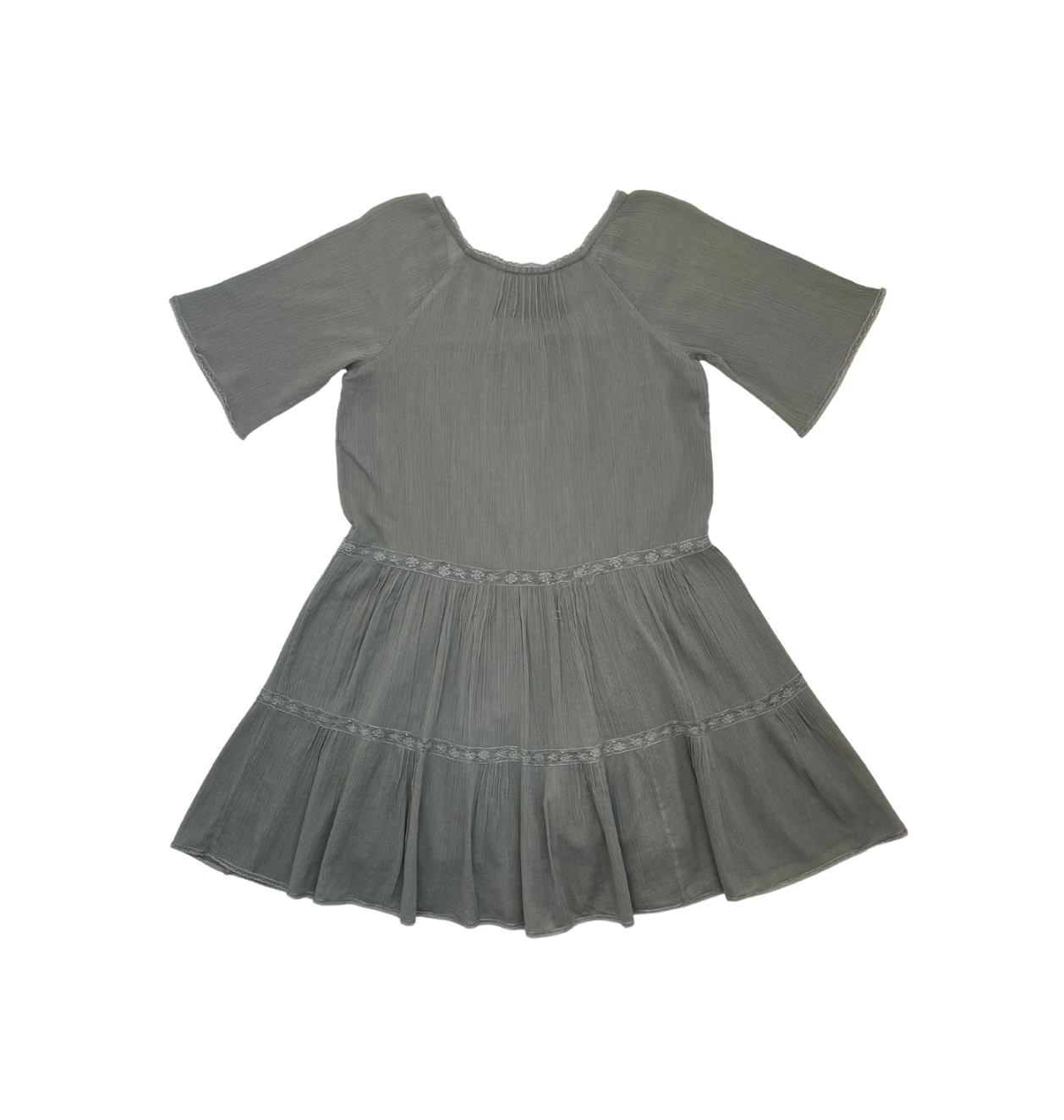 Grey Child's Dress - 6 years BONPOINT - Seconde Main Grey
