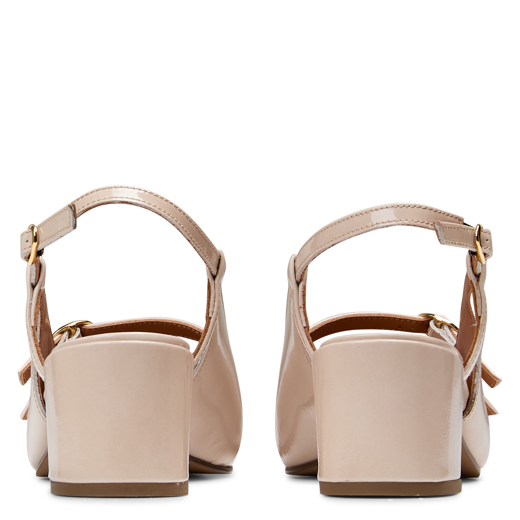 Leather mid-calf boots with pointed toe MAISON TOUFET Beige