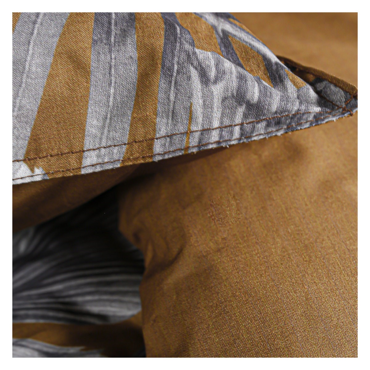 Jungle print cotton bedding set TODAY LINGE DE MAISON Brown